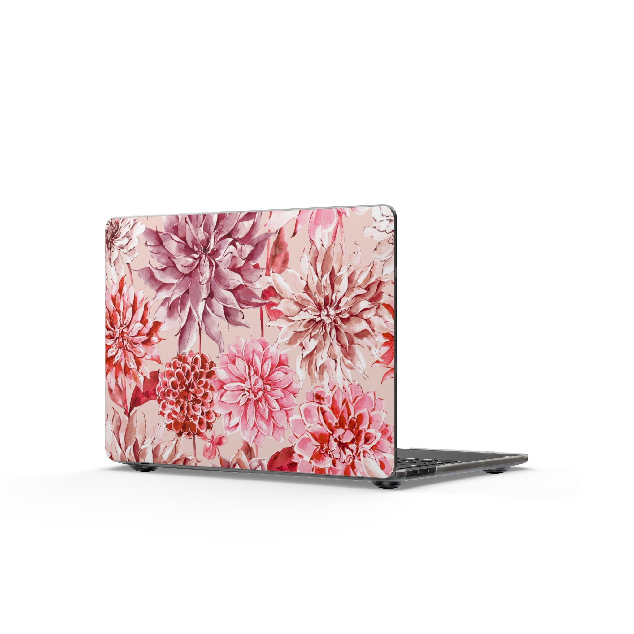 Petal Devotion | Blush Dahlia Floral MacBook Case
