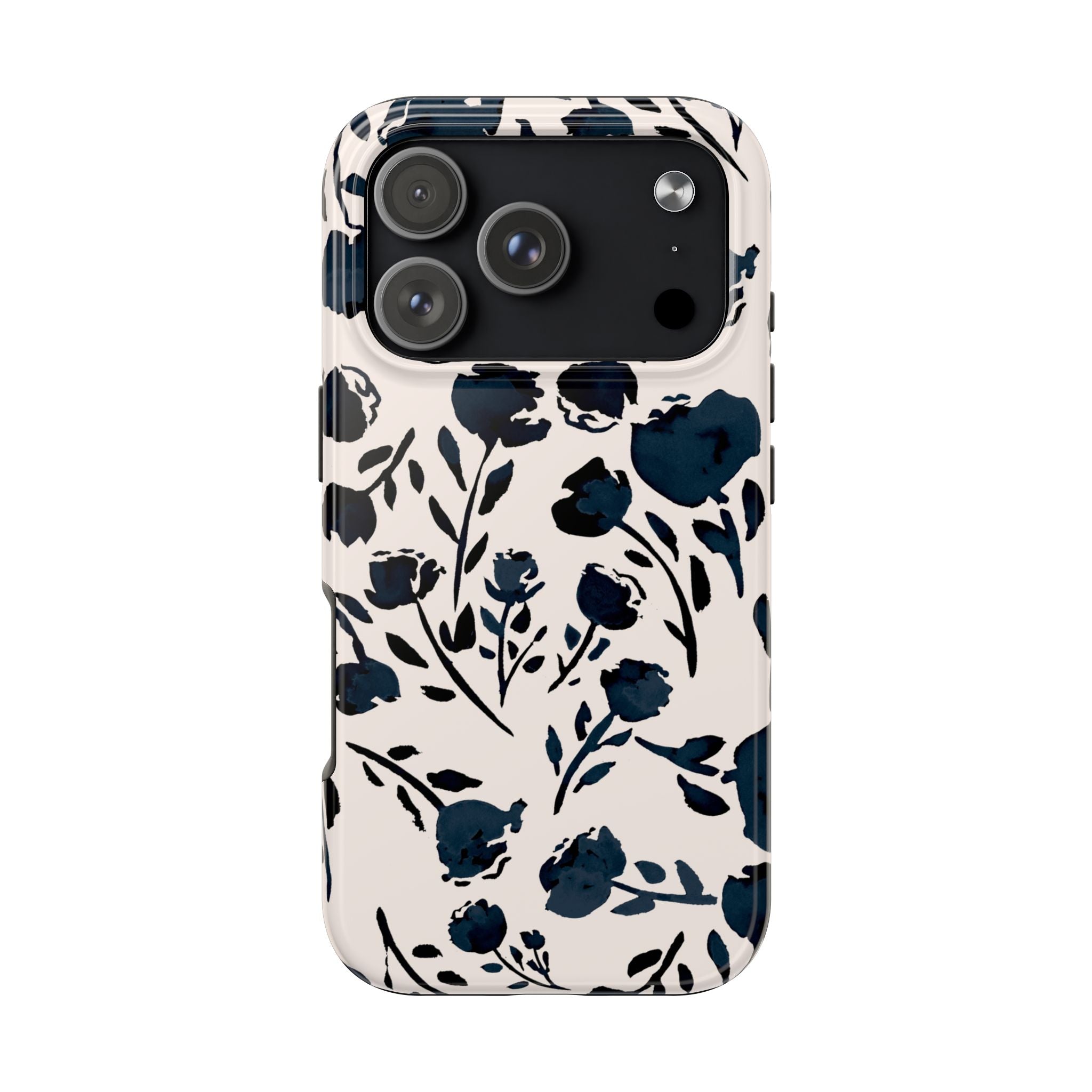 Midnight Meadow | Navy Floral Print Phone Case