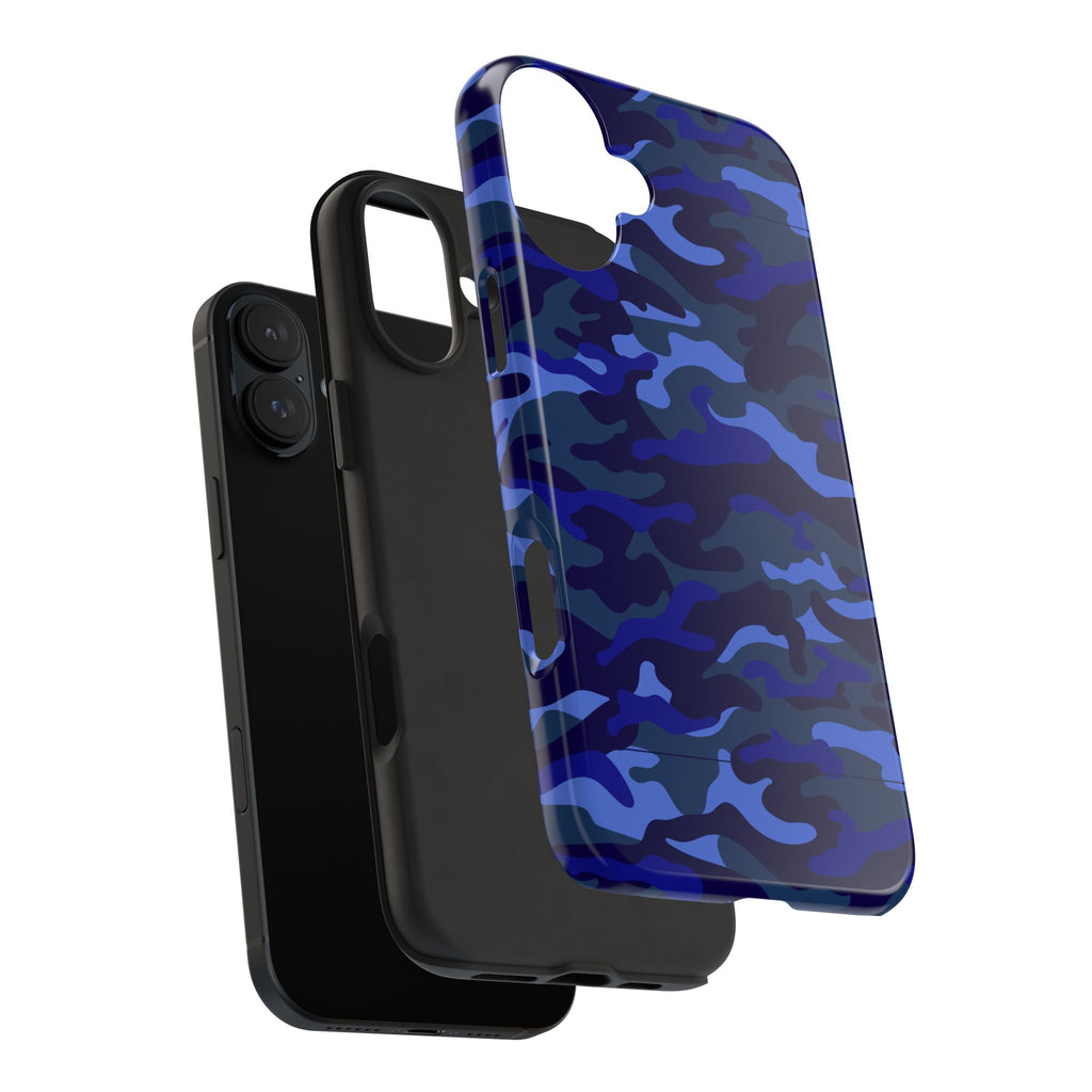 Maroon & Blush Striped Tough Phone Case — Durable Protective iPhone Cover