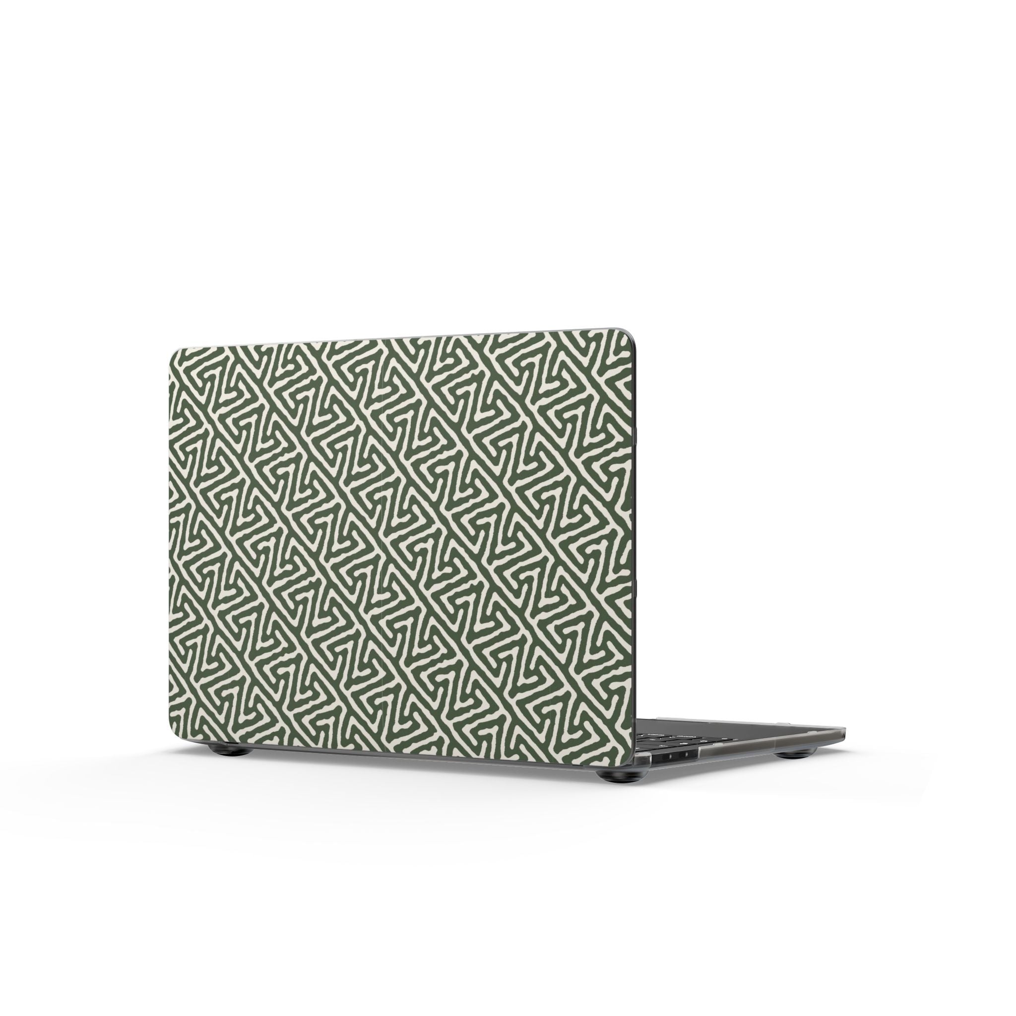 Olive Maze | Sage Geometric Line Laptop Sleeve