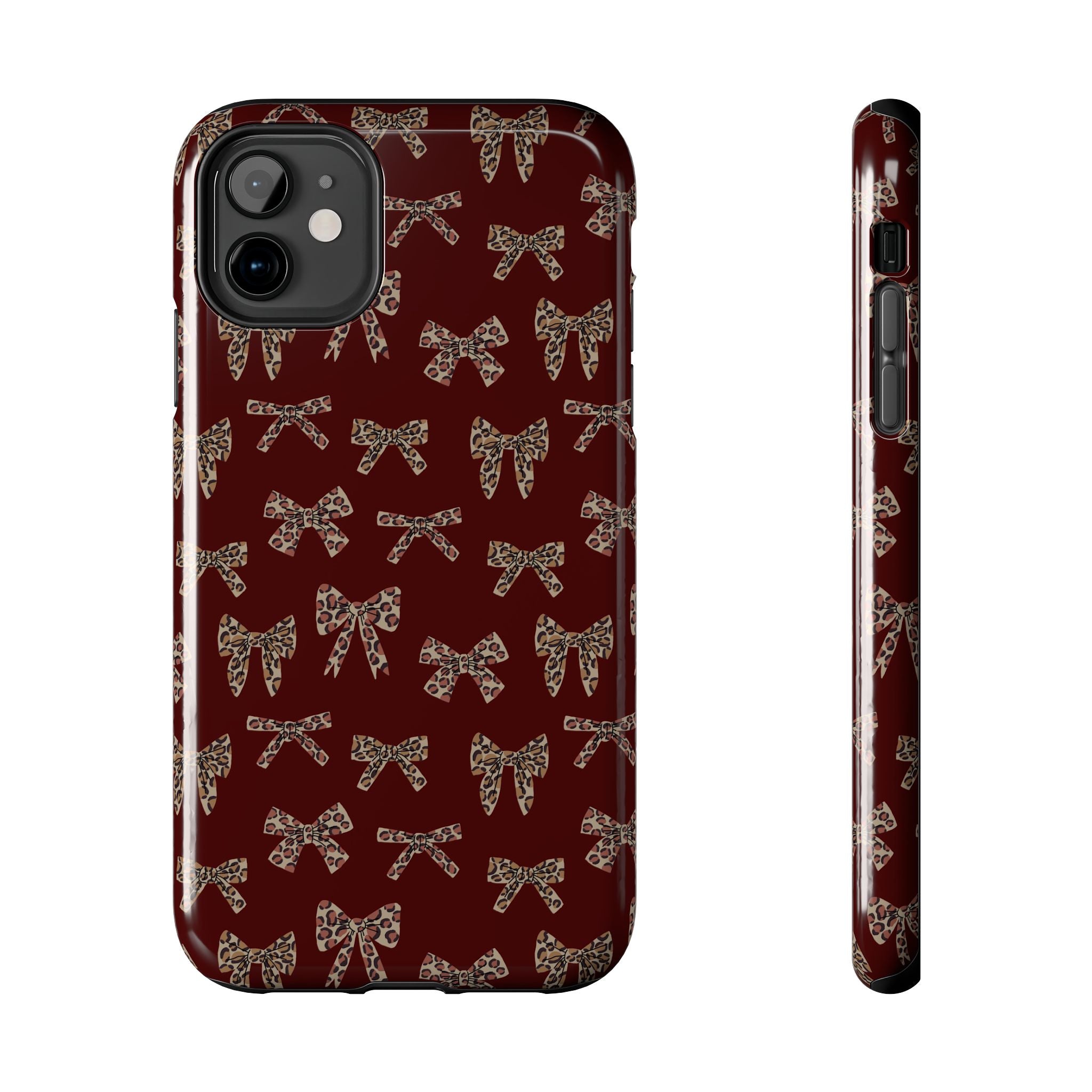 Ribbon Riot | Leopard Bow Print Phone Case