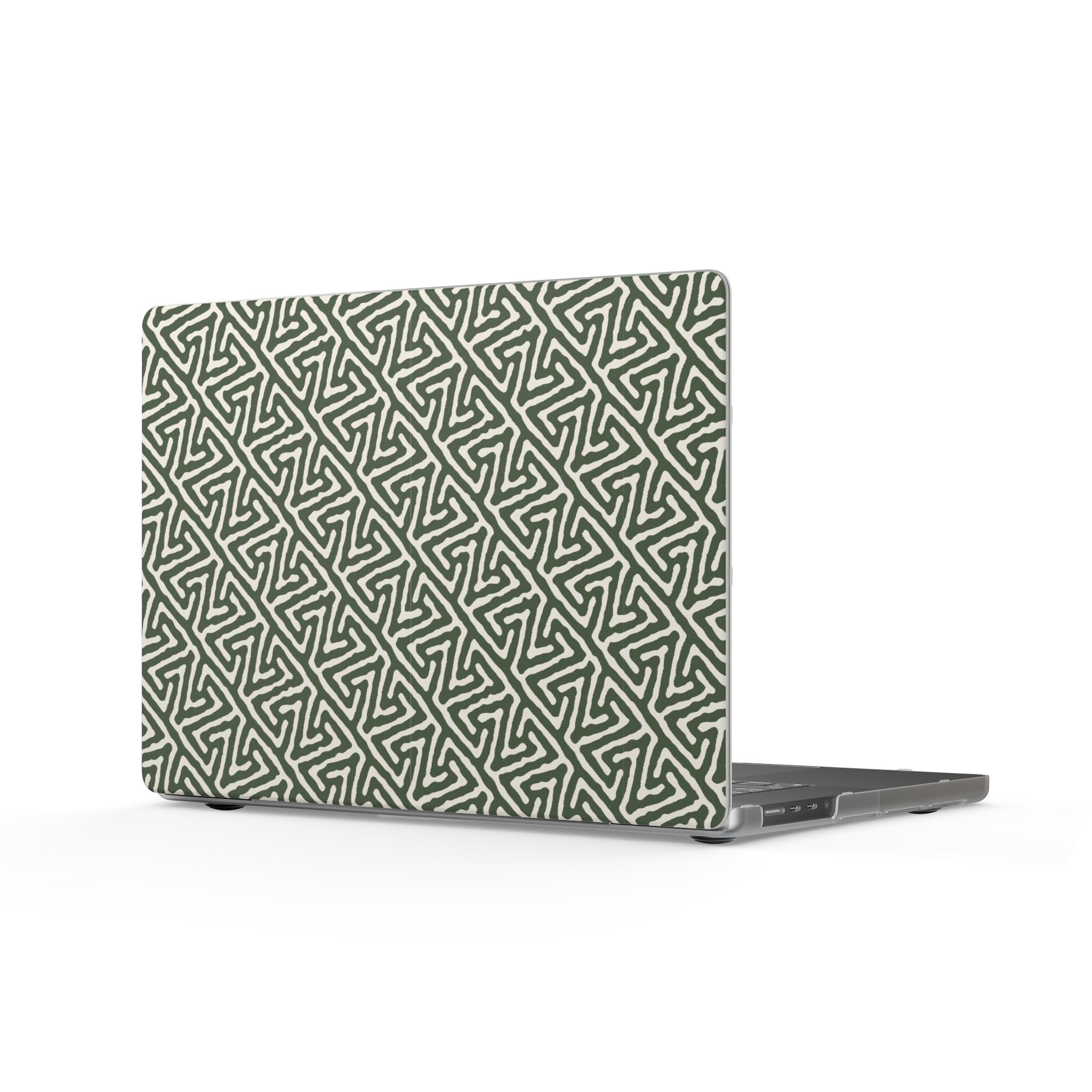 Olive Maze | Sage Geometric Line Laptop Sleeve