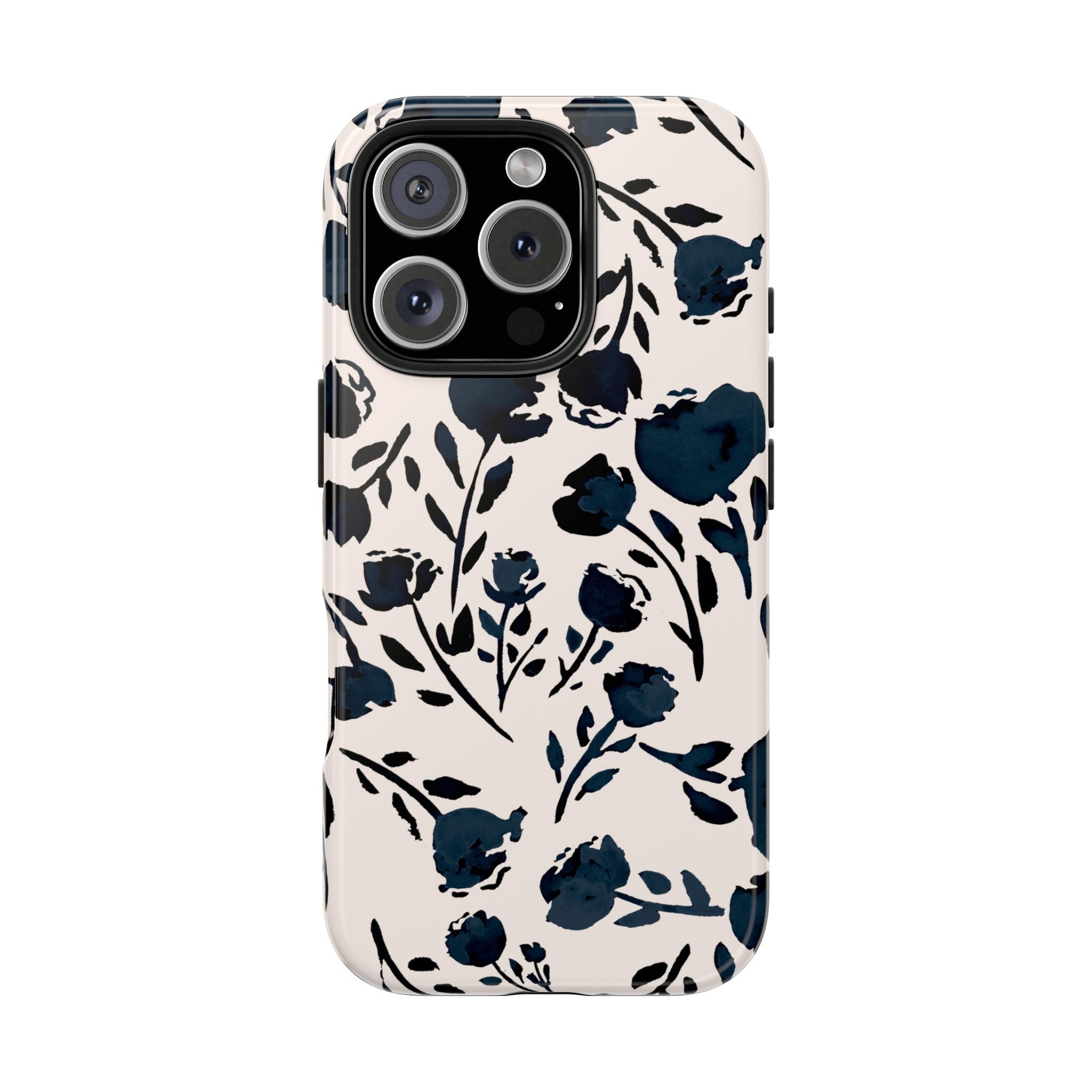 Midnight Meadow | Navy Floral Print Phone Case