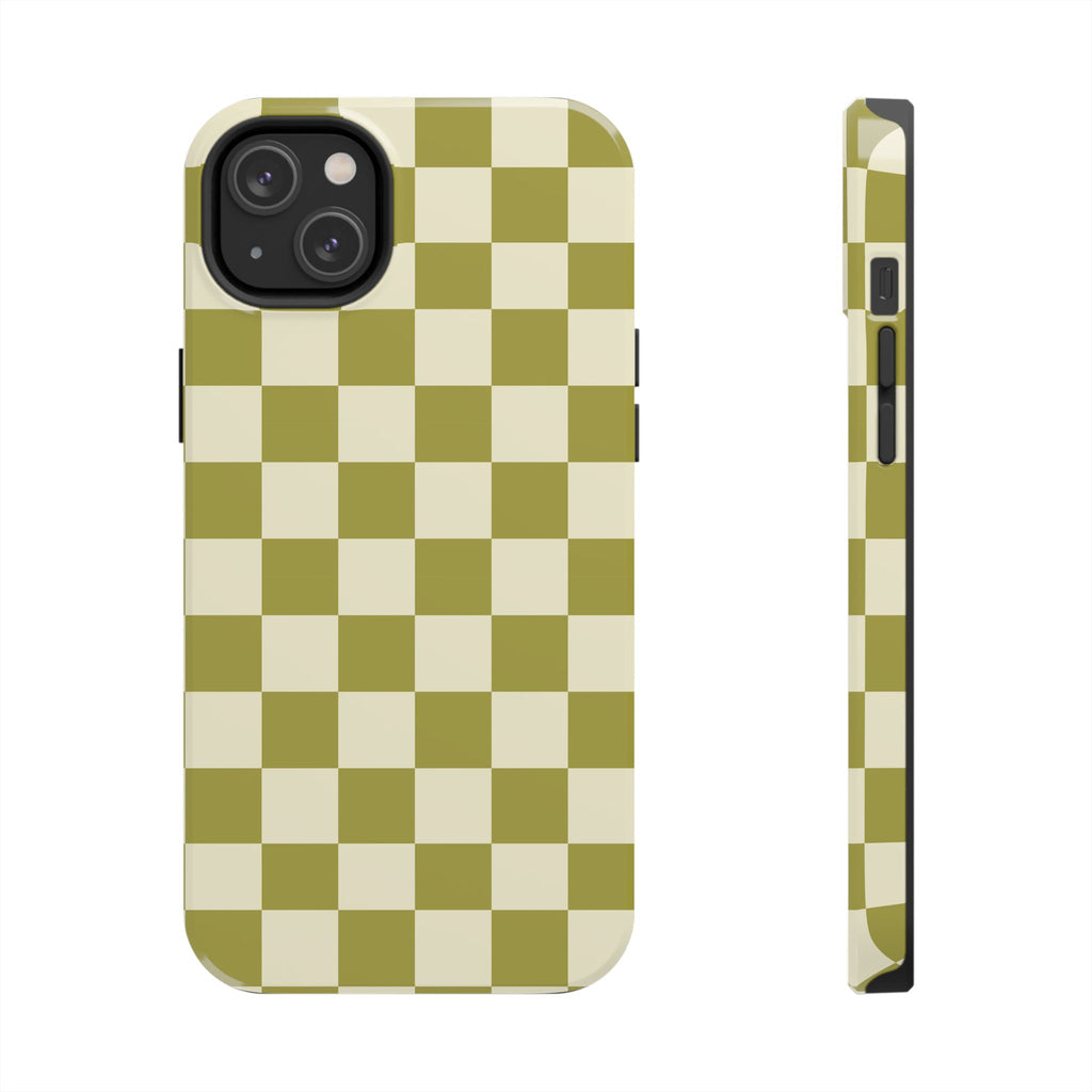 Maroon & Blush Striped Tough Phone Case — Durable Protective iPhone Cover