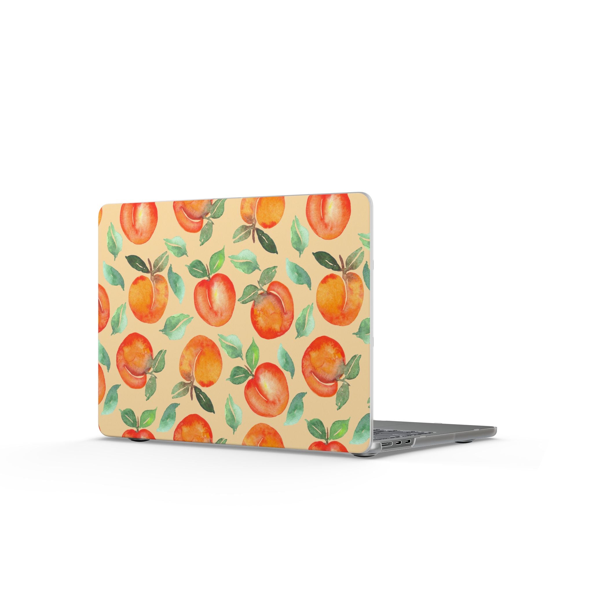 Peach Study | Watercolor Peach Pattern Laptop Sleeve