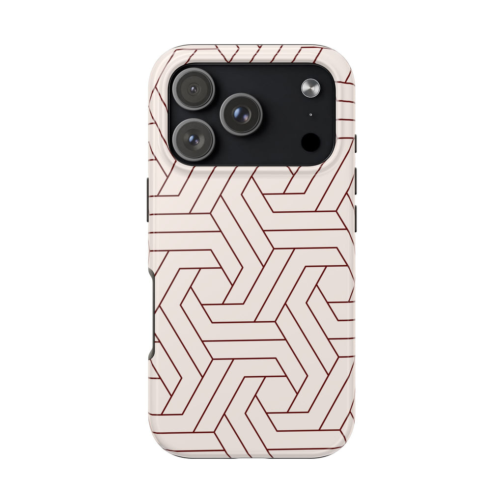 Rosewood Form | Blush Geometric Line Phone Case
