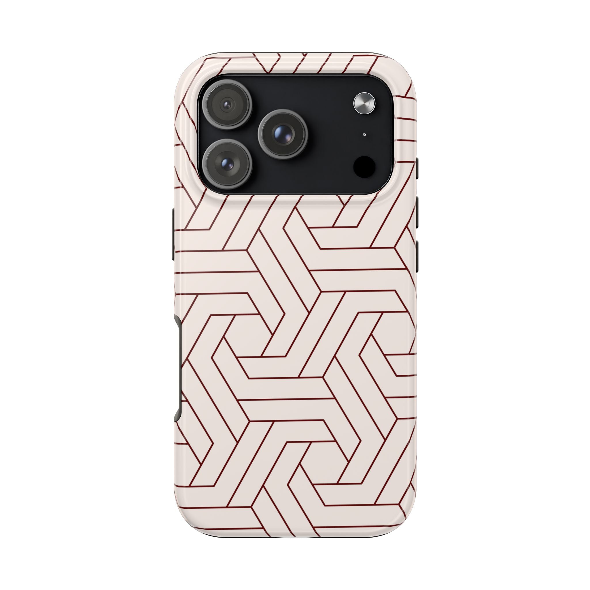 Rosewood Form | Blush Geometric Line Phone Case