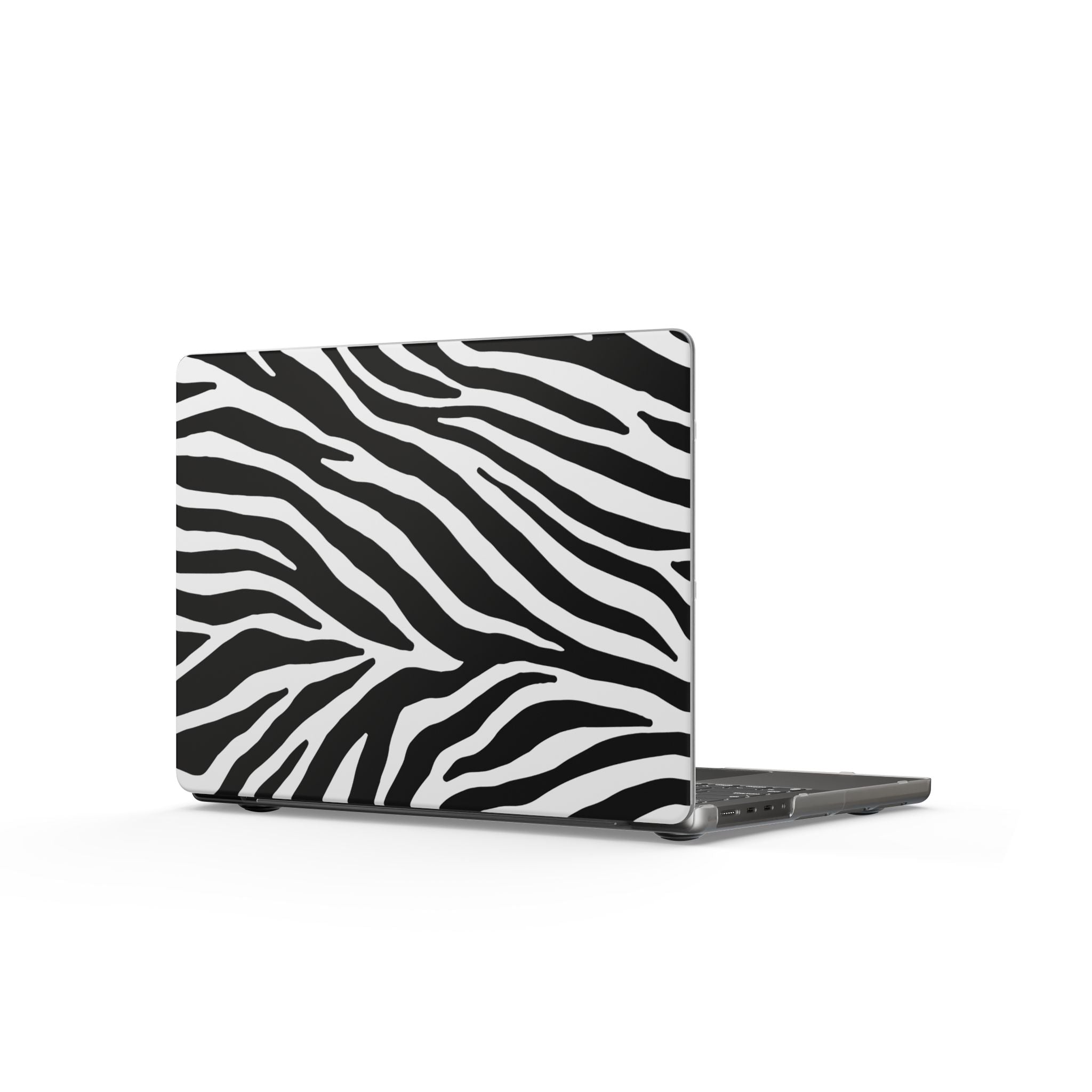 Zebra Addiction | Black & Cream Zebra Print Laptop Sleeve