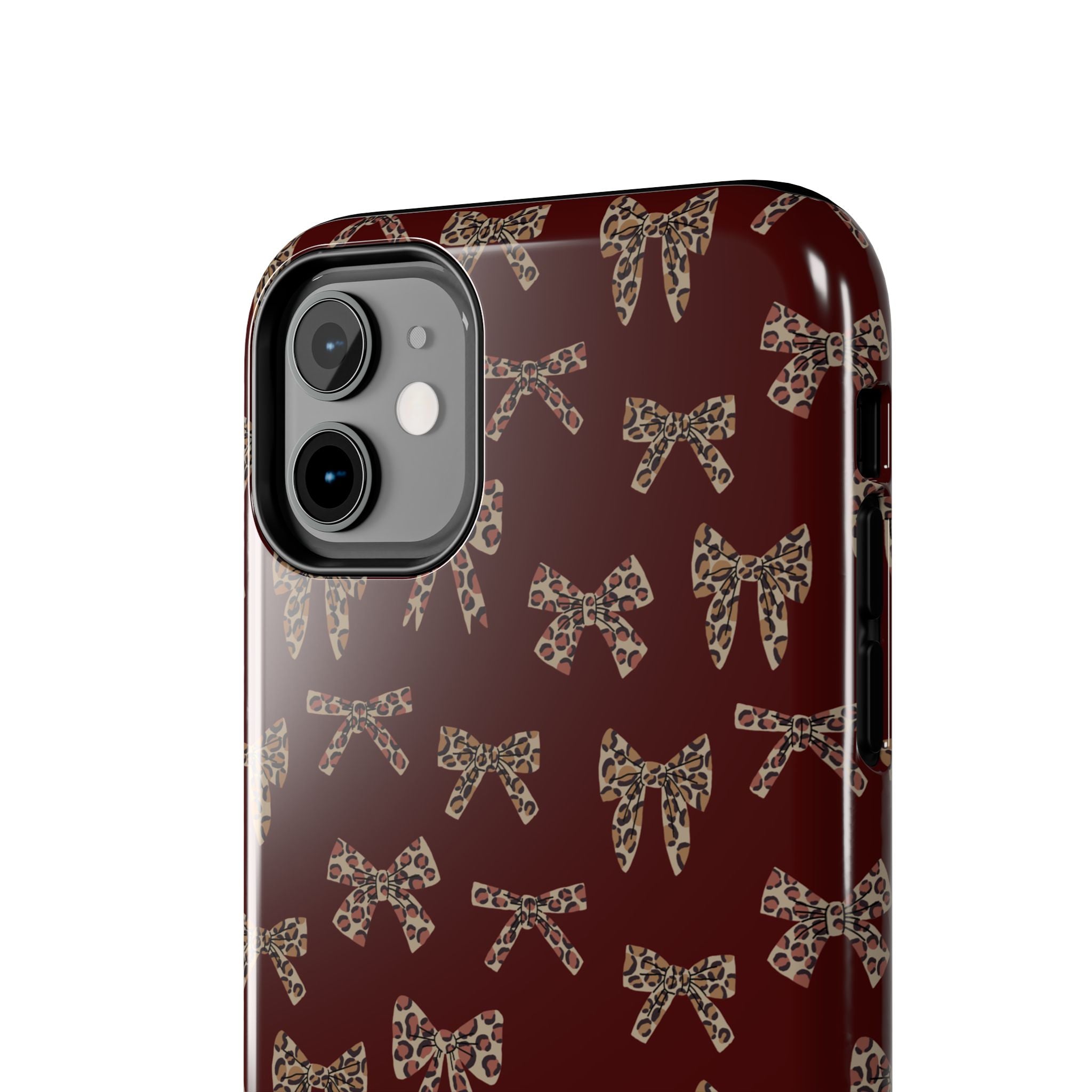 Ribbon Riot | Leopard Bow Print Phone Case