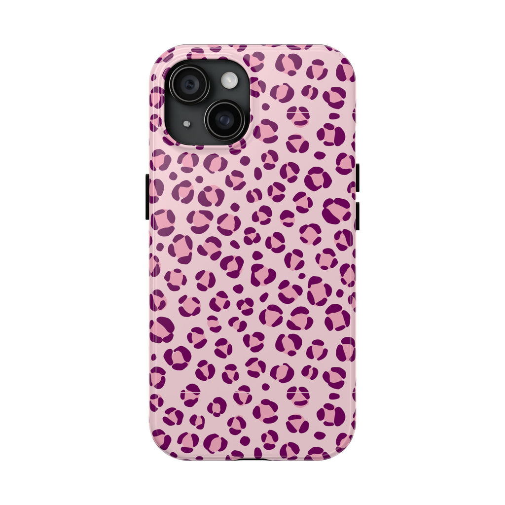 Rosé Wild | Pink Leopard Print Tough Phone Case