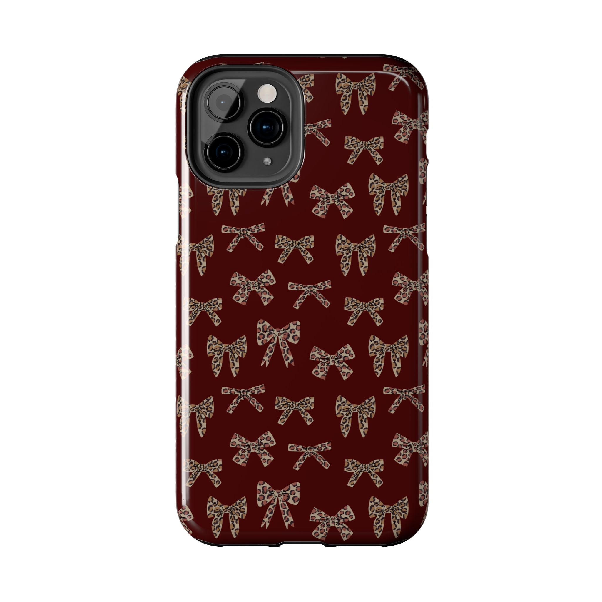 Ribbon Riot | Leopard Bow Print Phone Case