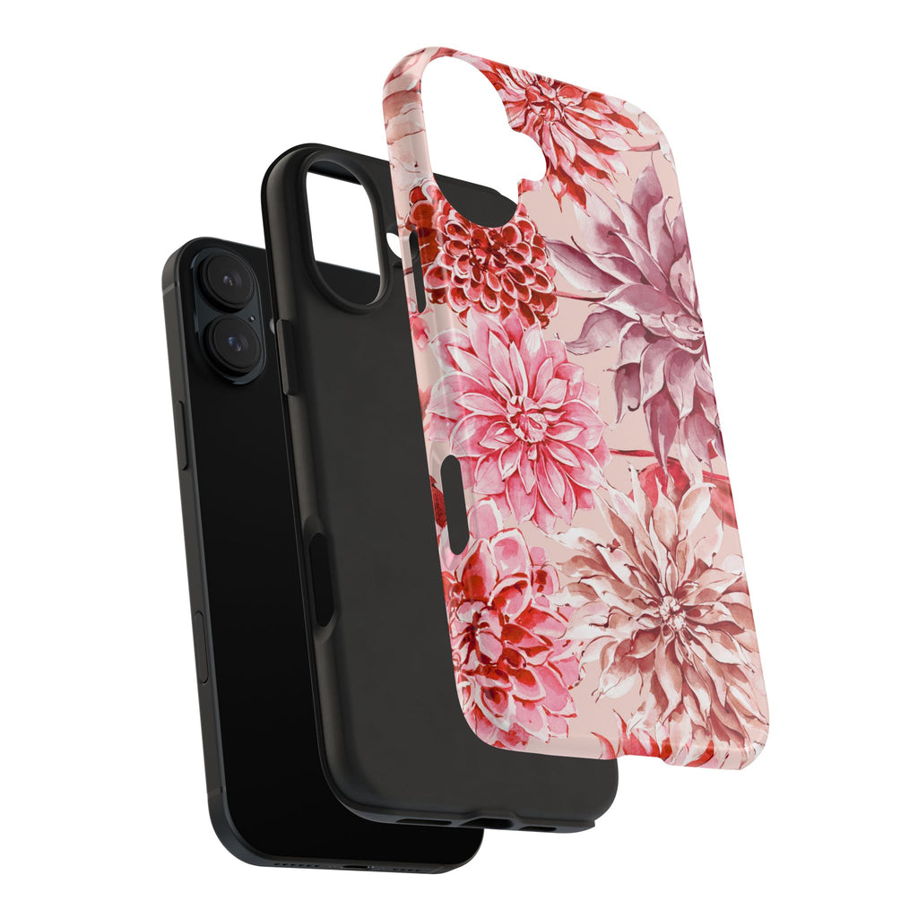 Petal Devotion | Blush Dahlia Floral Phone Case