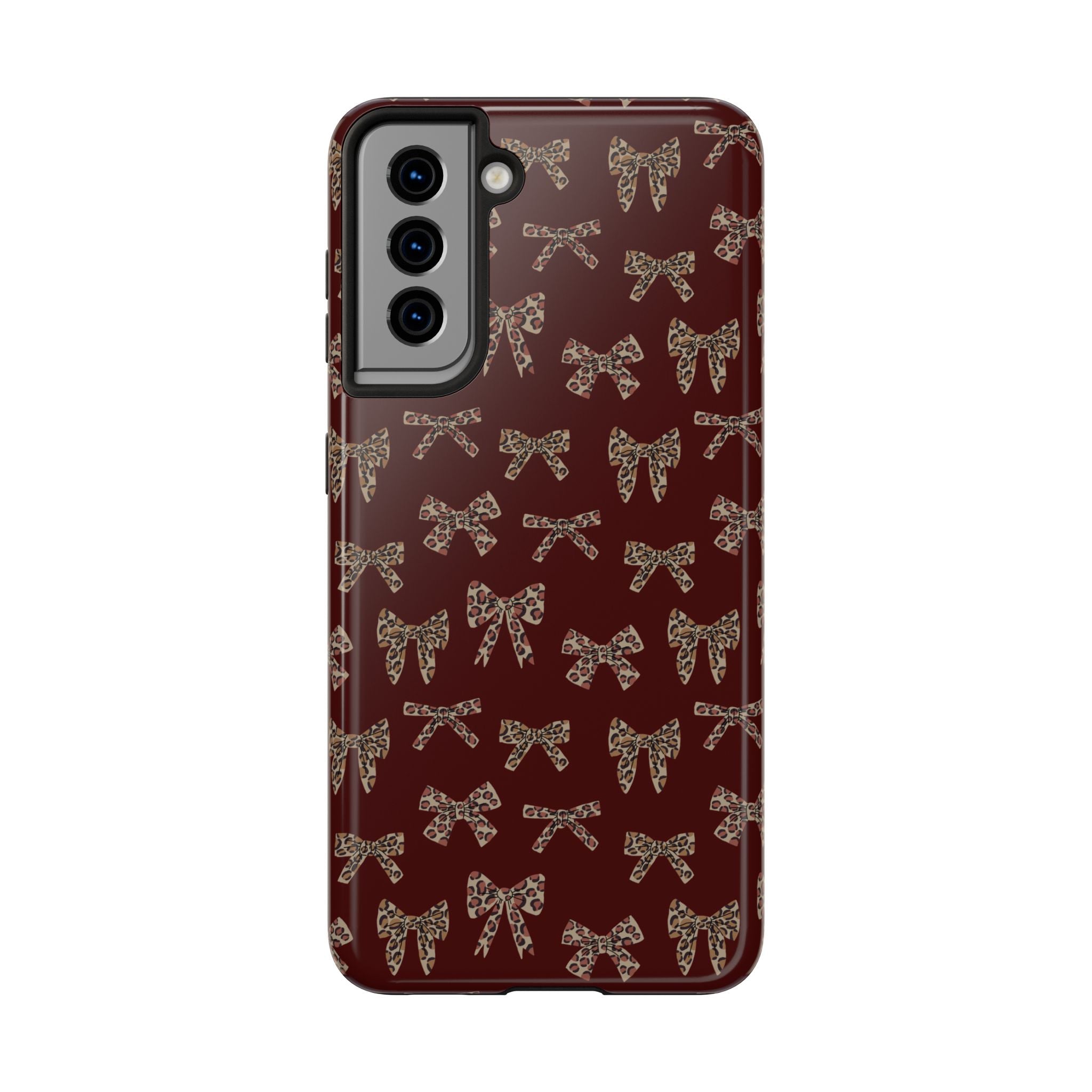 Ribbon Riot | Leopard Bow Print Phone Case