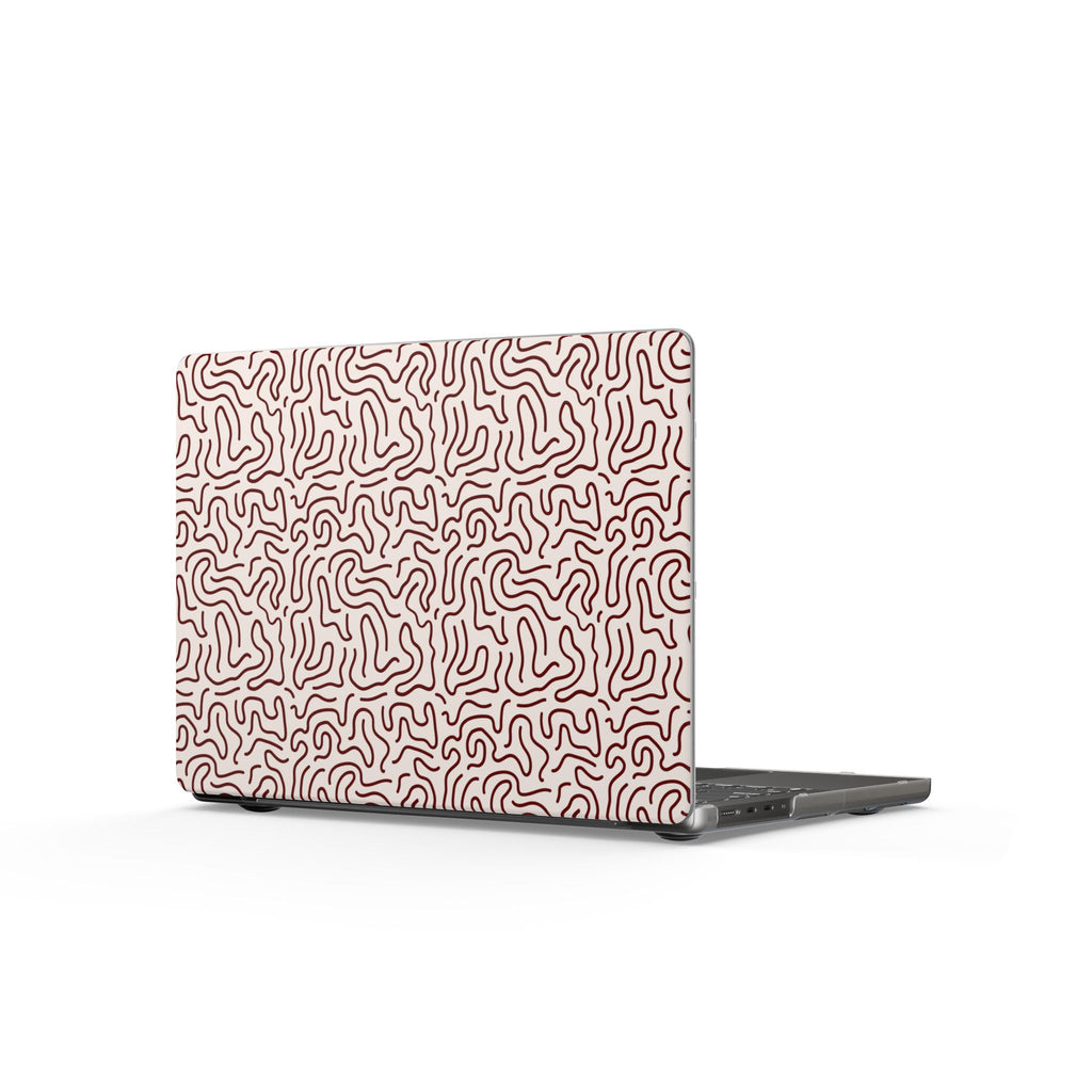 Soft Reverie | Blush Abstract Line Laptop Sleeve