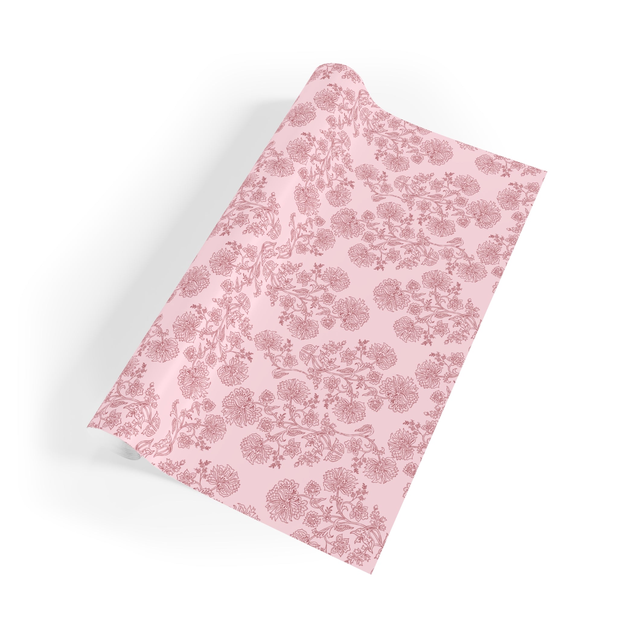 Pink Radiance | Blush Floral Print Wrapping Paper