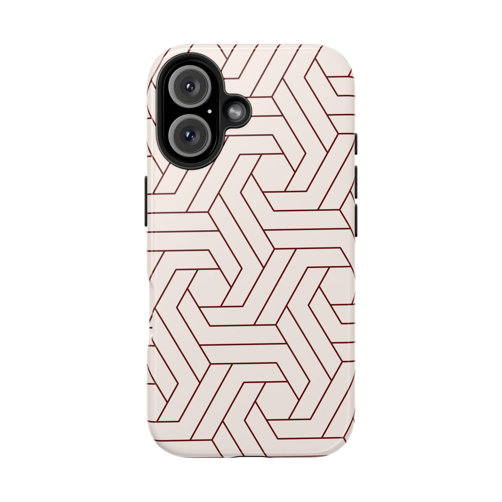 Rosewood Form | Blush Geometric Line Phone Case