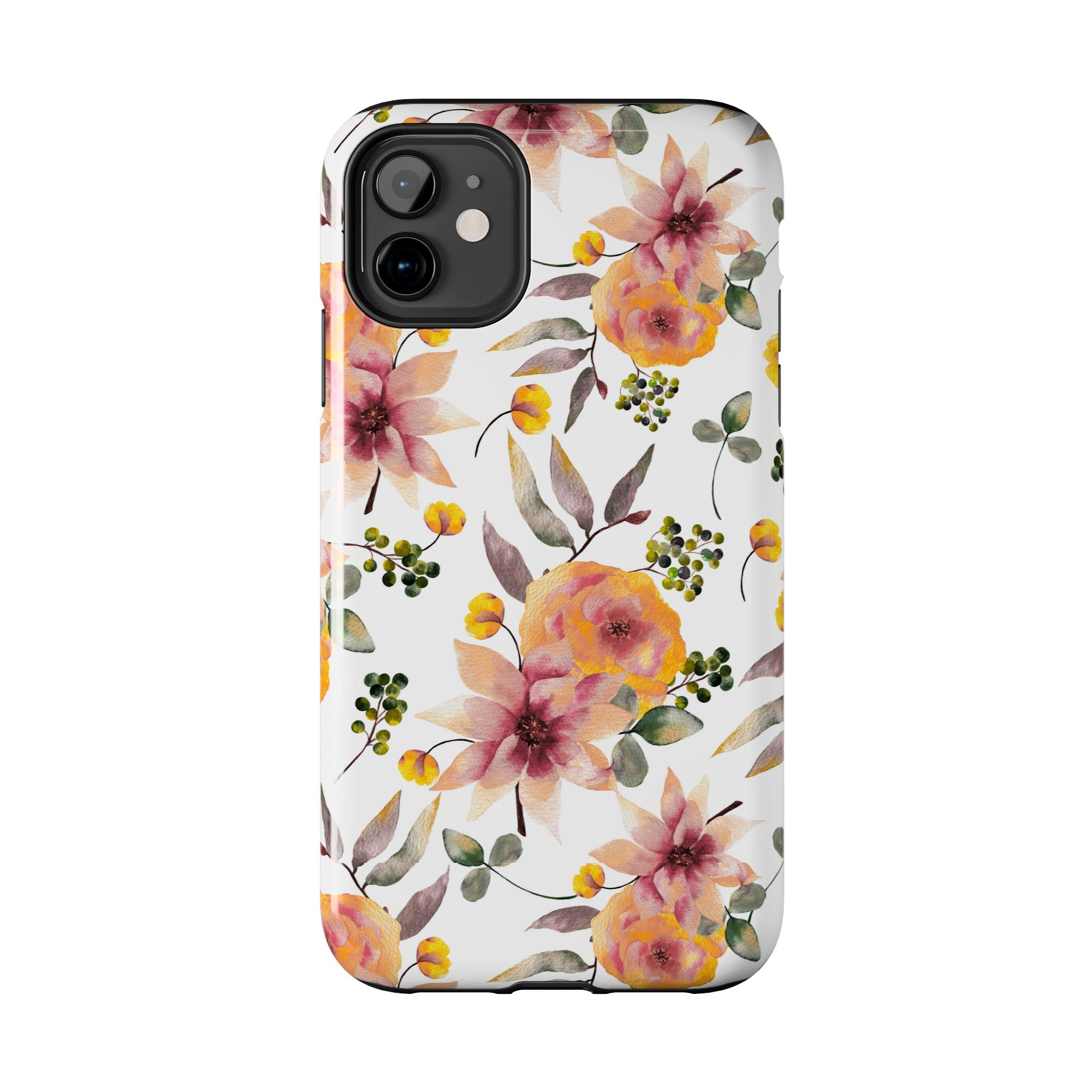 Painterly Bloom | Watercolor Autumn Floral Tough Phone Case