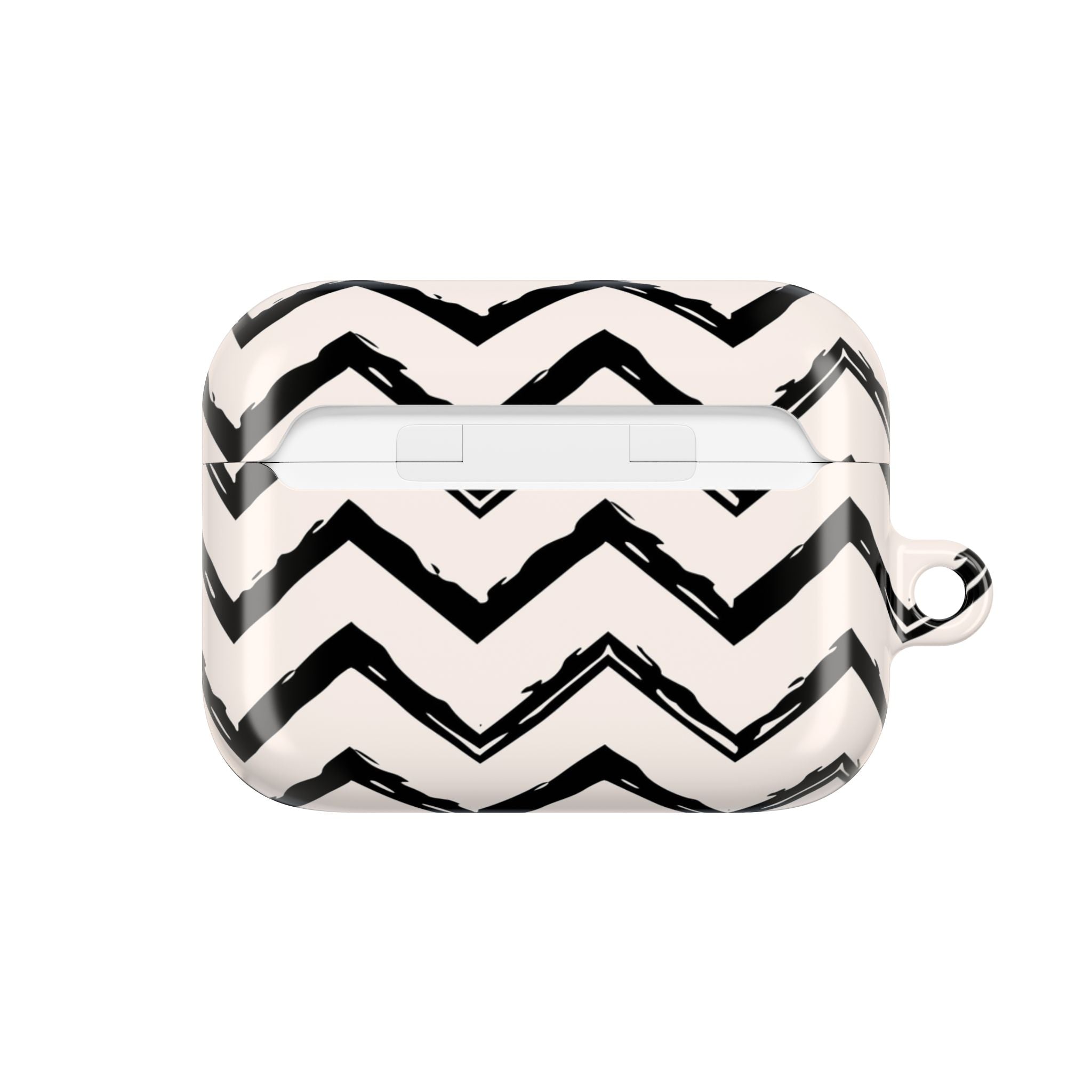 Zig Zag Edit | Black & Cream Chevron AirPods Case