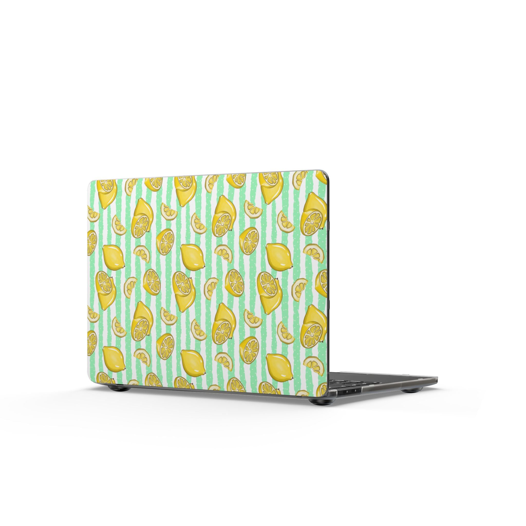 Lemon Spritz | Citrus Stripe Print Laptop Sleeve