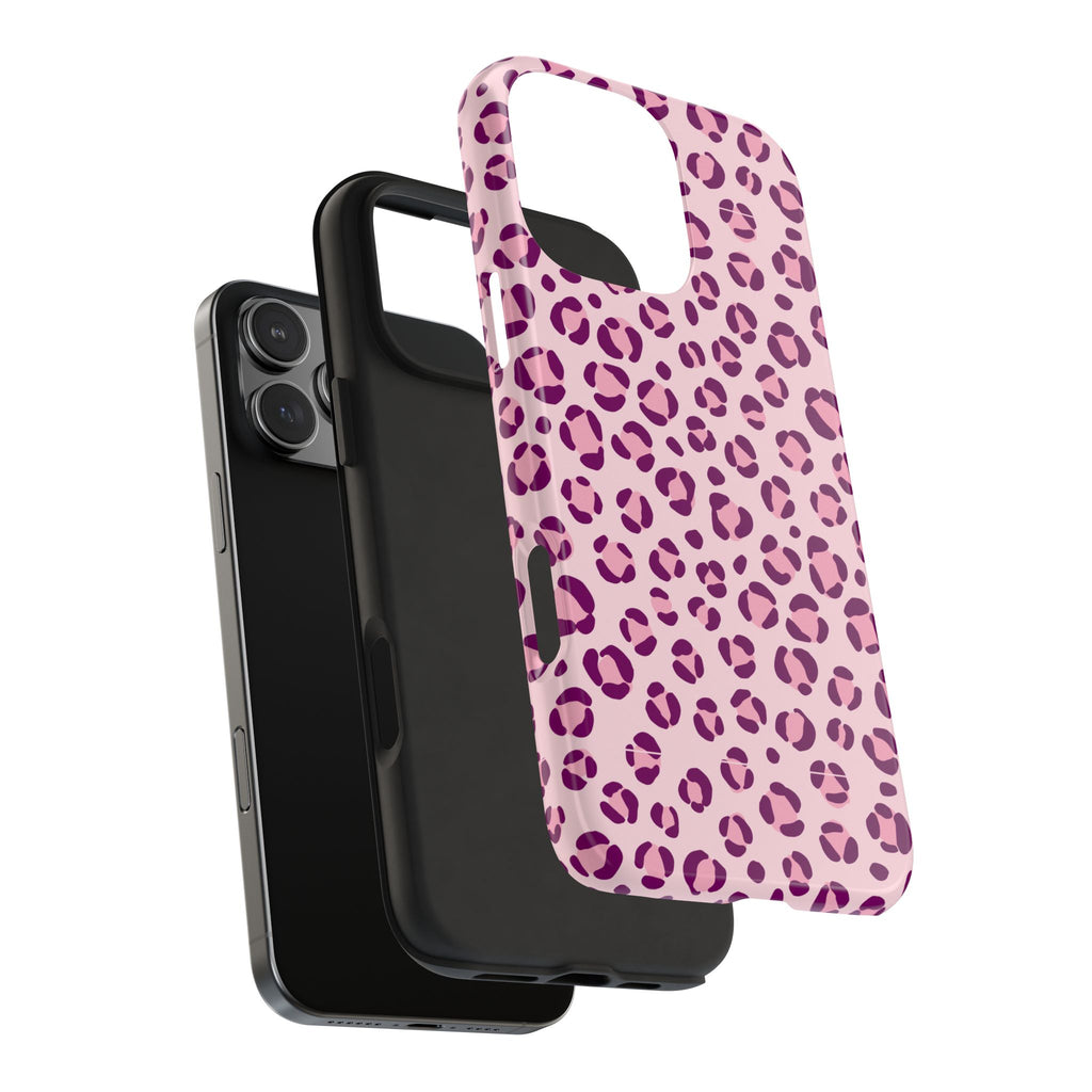 Rosé Wild | Pink Leopard Print Tough Phone Case