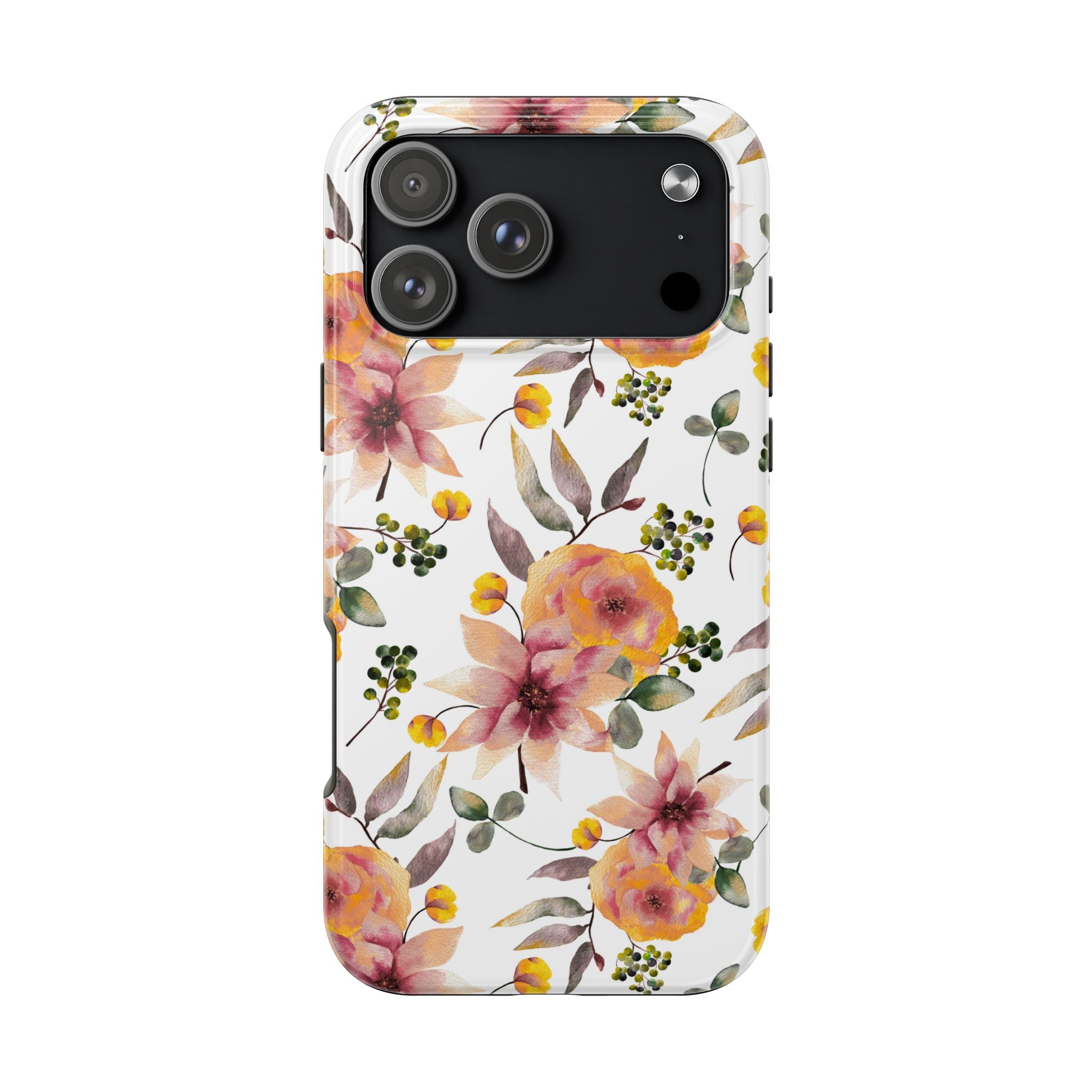 Painterly Bloom | Watercolor Autumn Floral Tough Phone Case