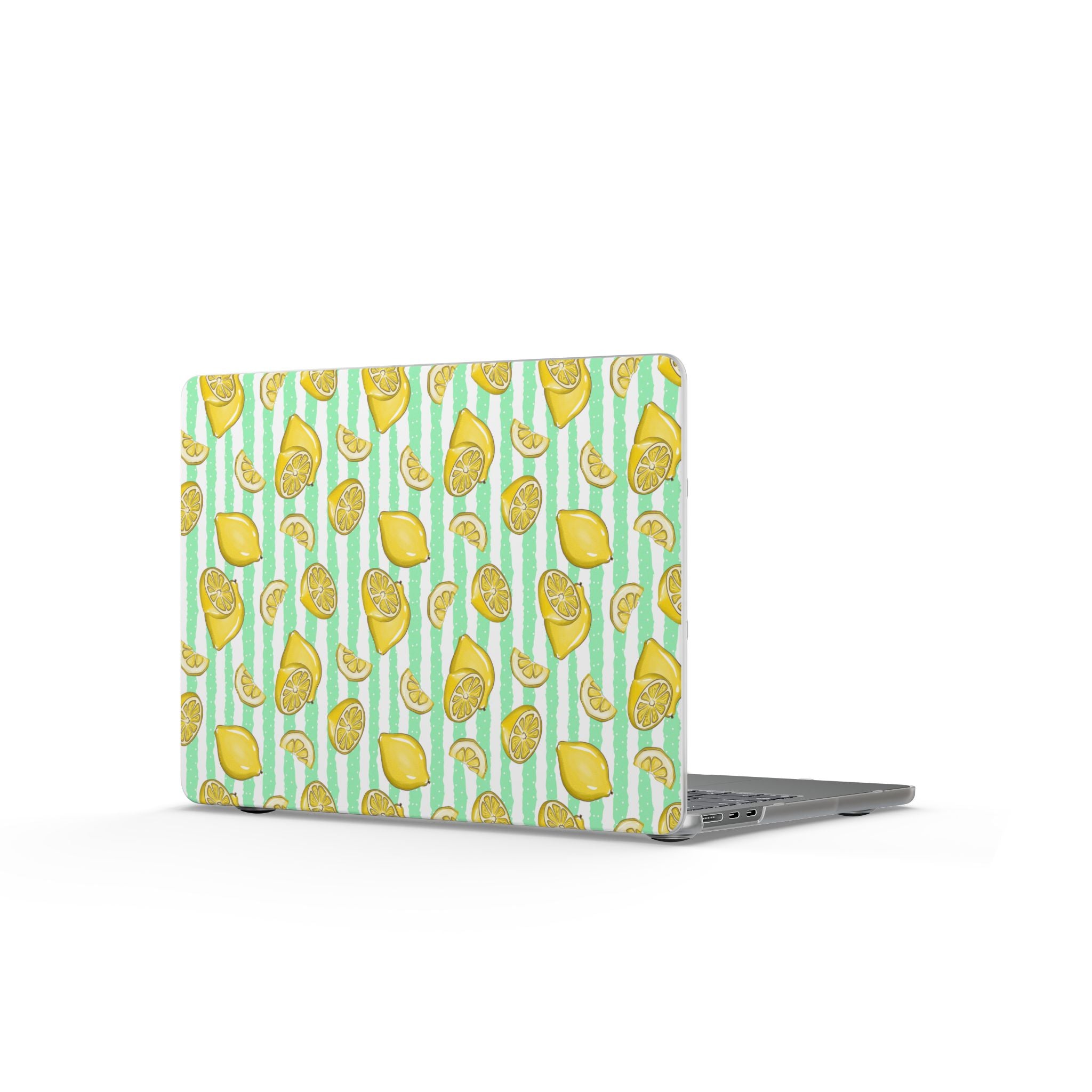 Lemon Spritz | Citrus Stripe Print Laptop Sleeve