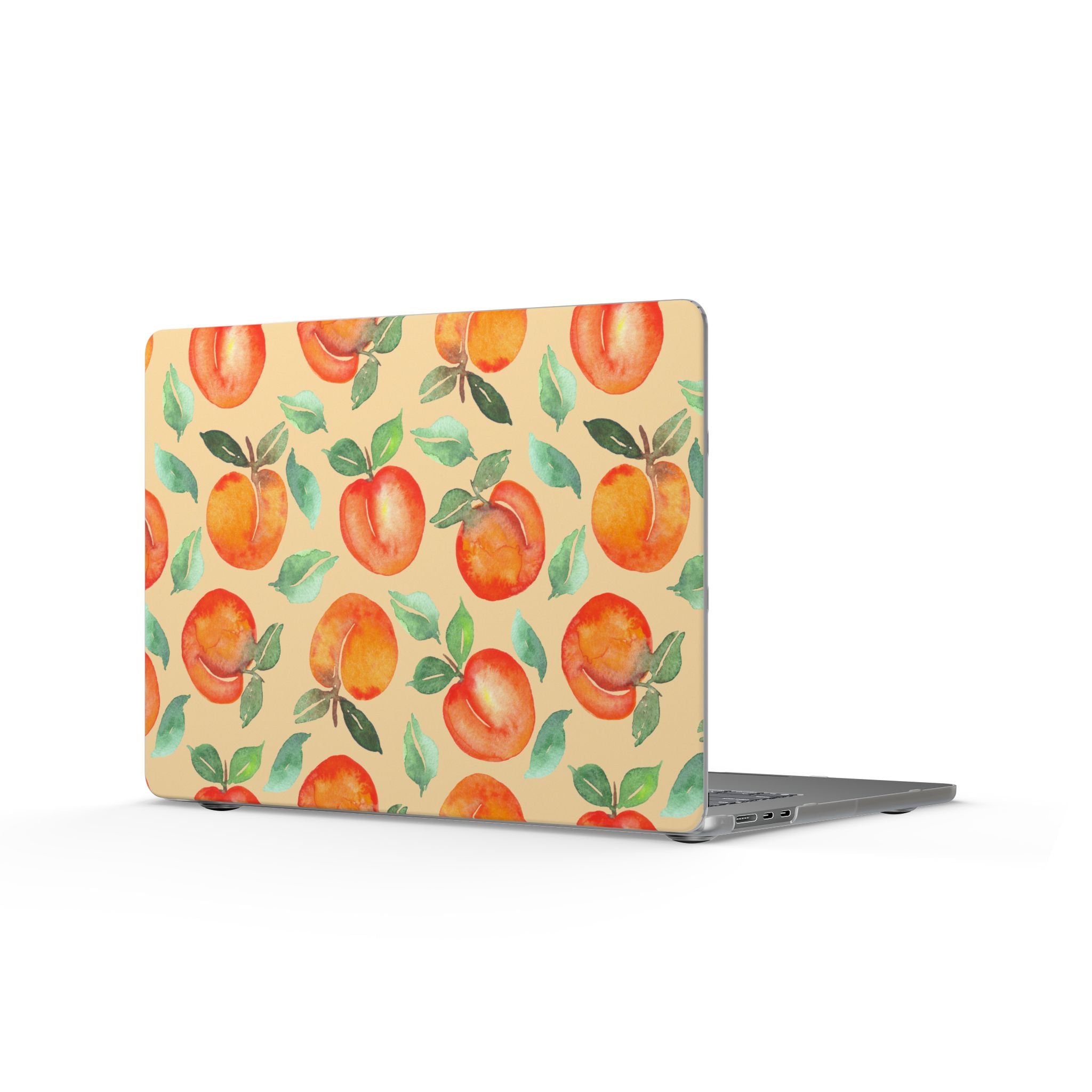 Peach Study | Watercolor Peach Pattern Laptop Sleeve