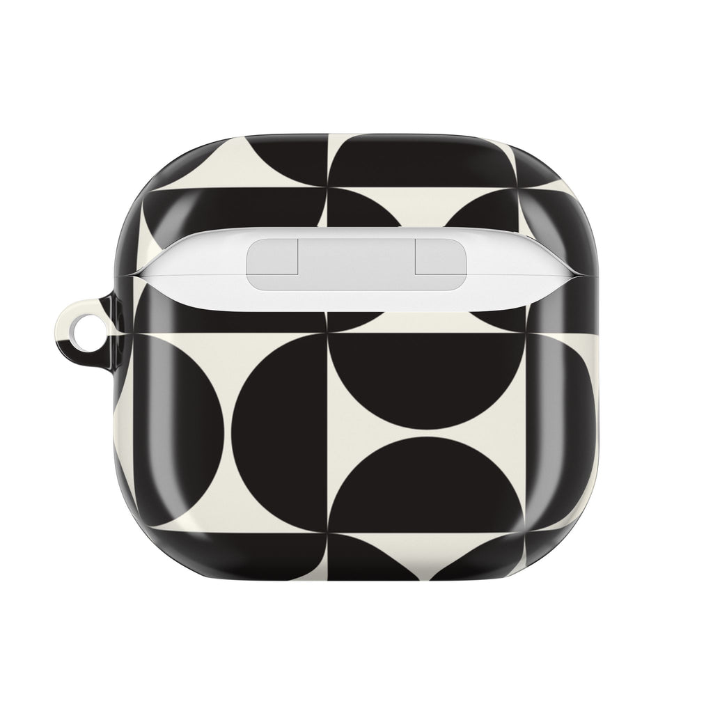 Noir Mod | Black Geometric Retro AirPods Case
