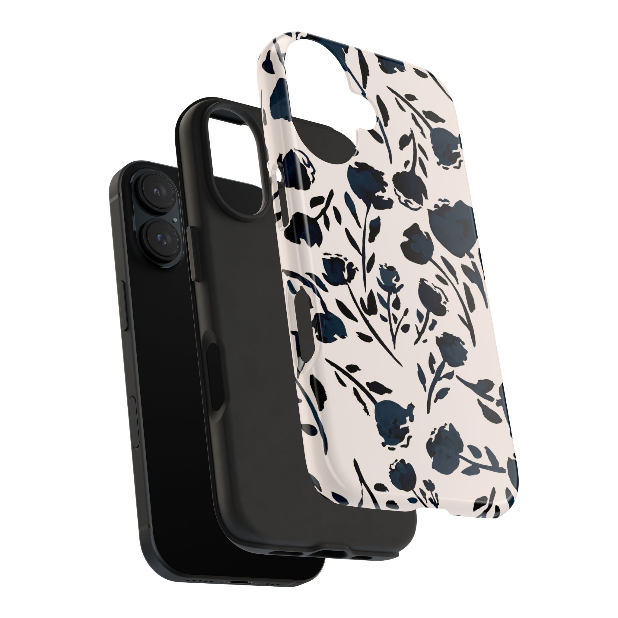 Midnight Meadow | Navy Floral Print Phone Case