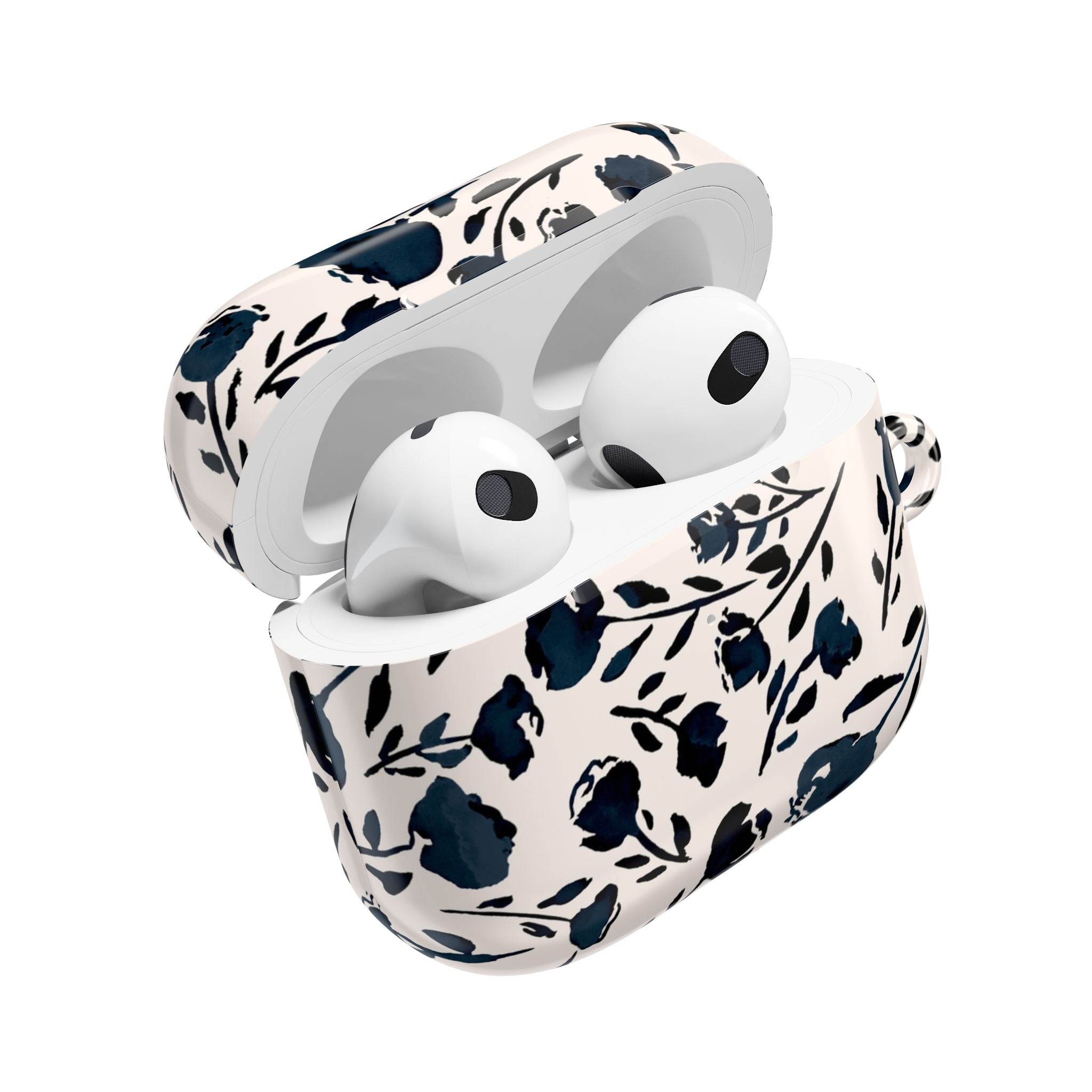 Midnight Meadow | Navy Floral Print AirPods Case