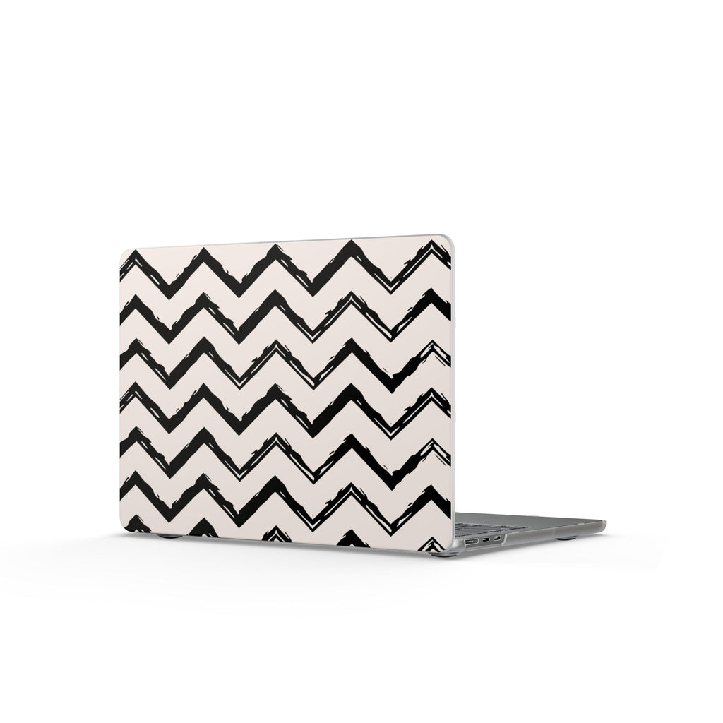 Zig Zag Edit | Black & Cream Chevron Laptop Sleeve