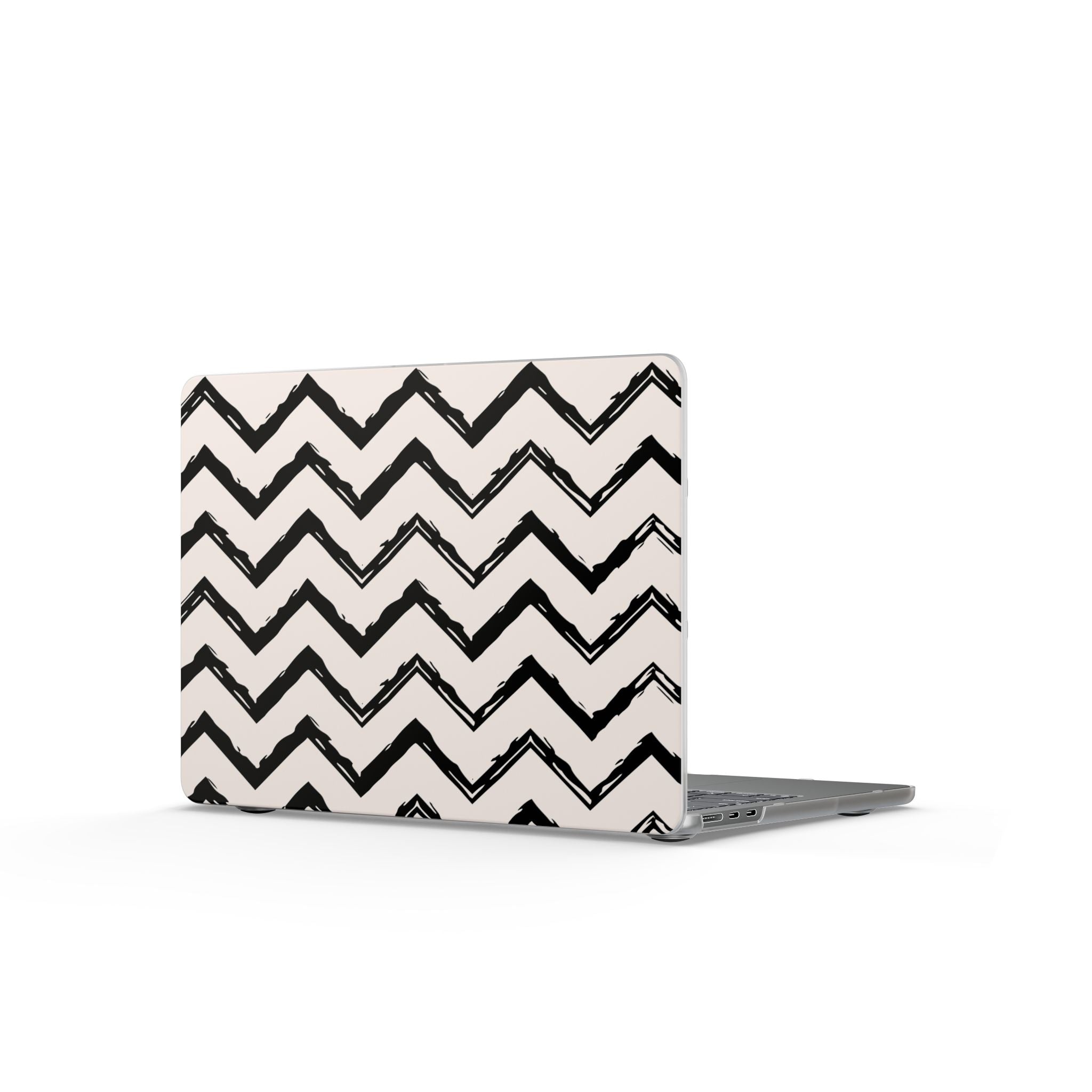 Zig Zag Edit | Black & Cream Chevron Laptop Sleeve