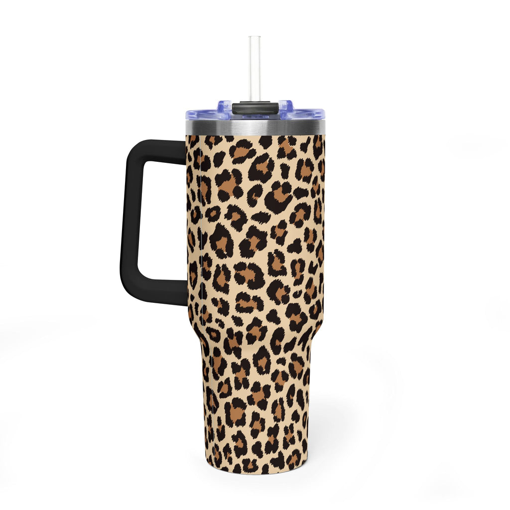 Leopard Hour | Neutral Leopard Print Tumbler