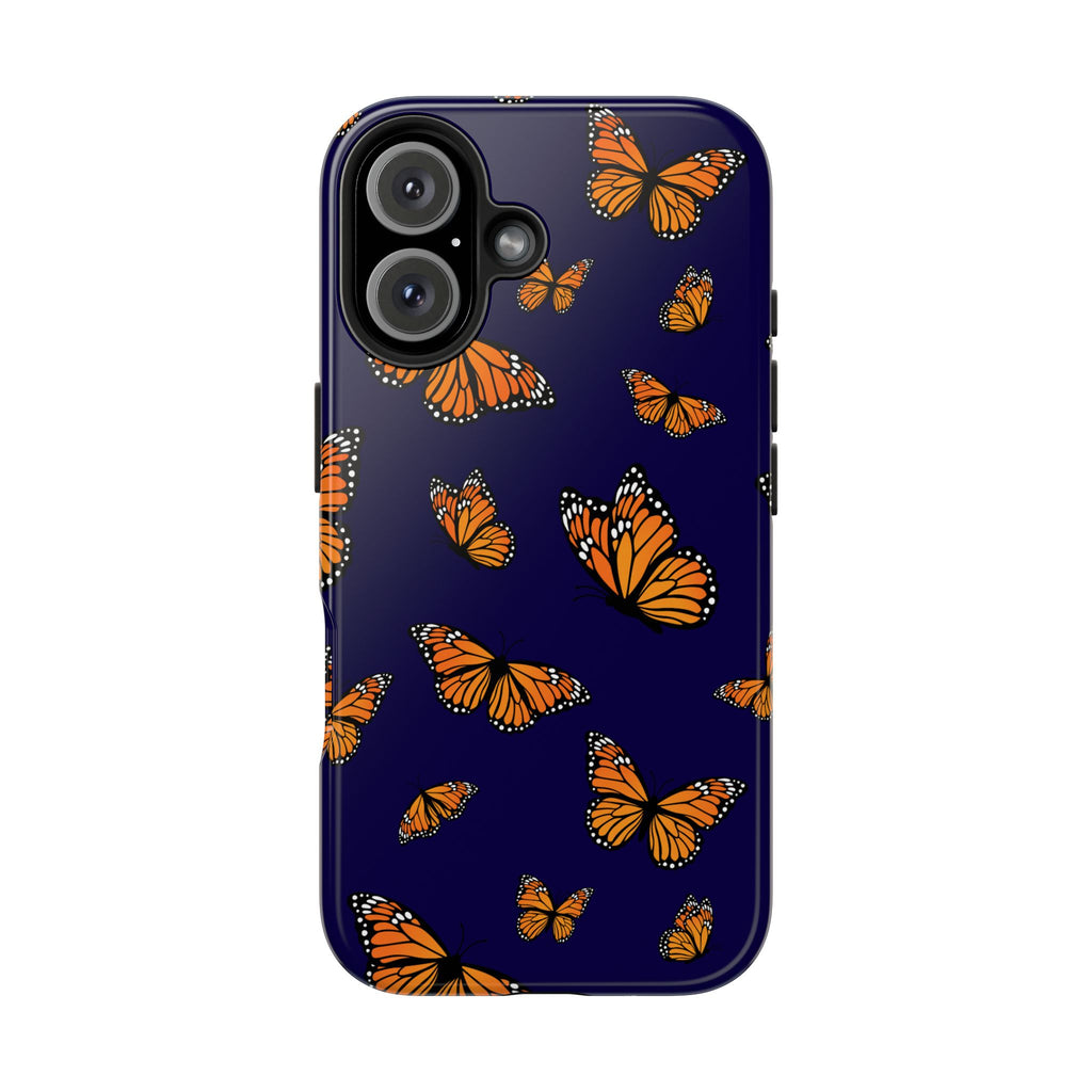 Maroon & Blush Striped Tough Phone Case — Durable Protective iPhone Cover
