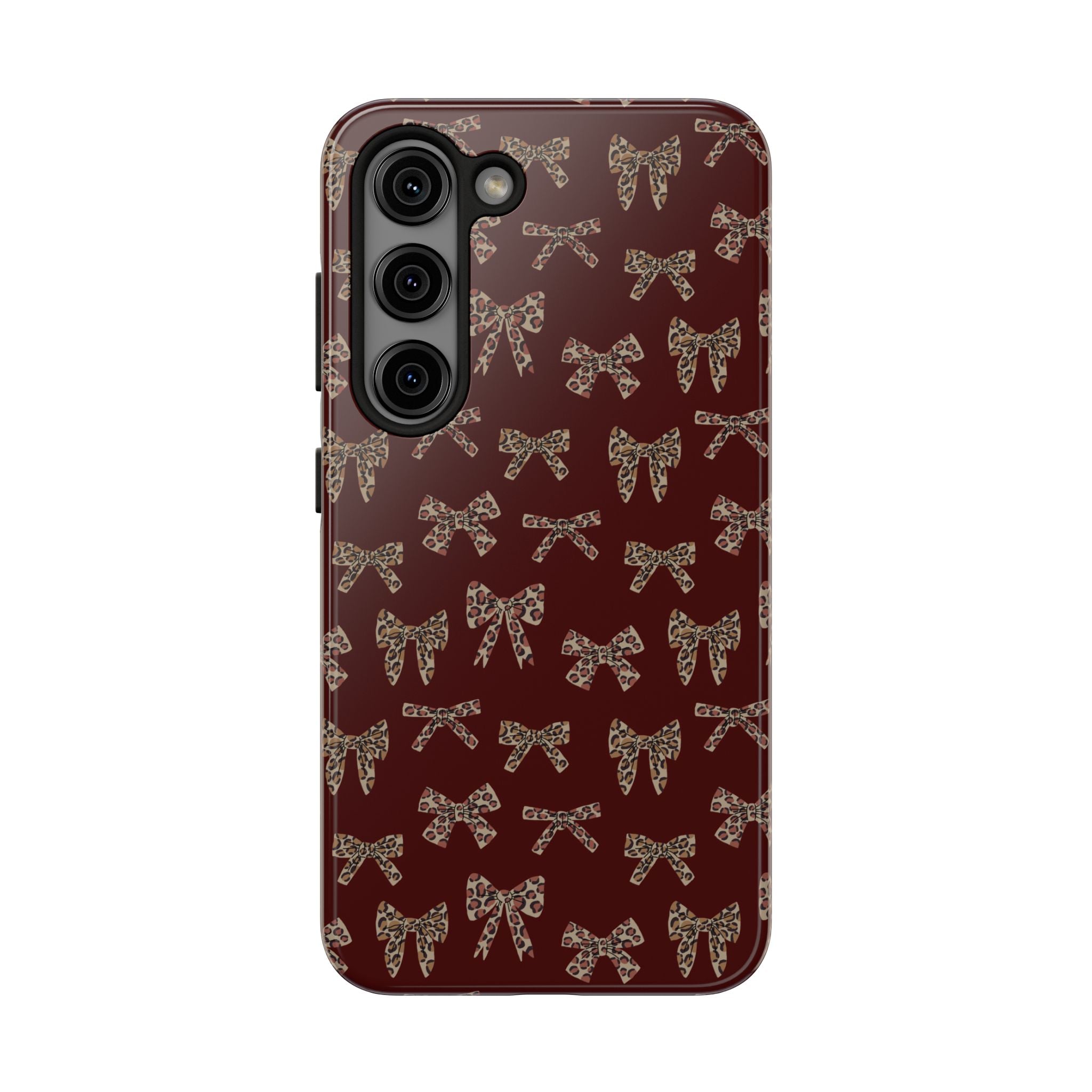 Ribbon Riot | Leopard Bow Print Phone Case