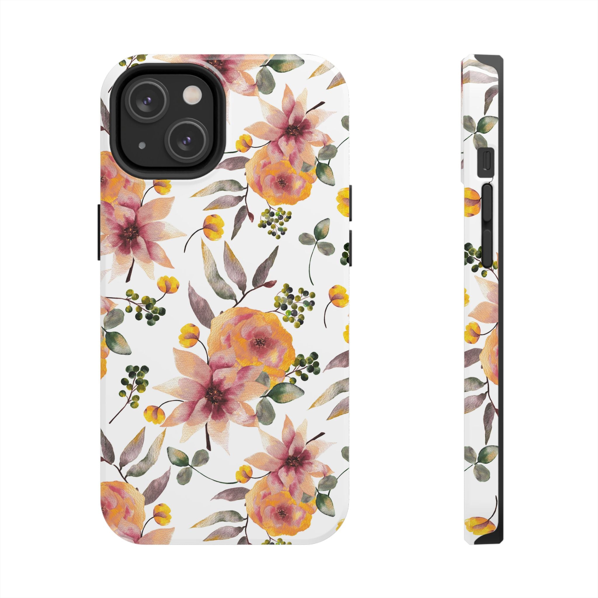 Painterly Bloom | Watercolor Autumn Floral Tough Phone Case