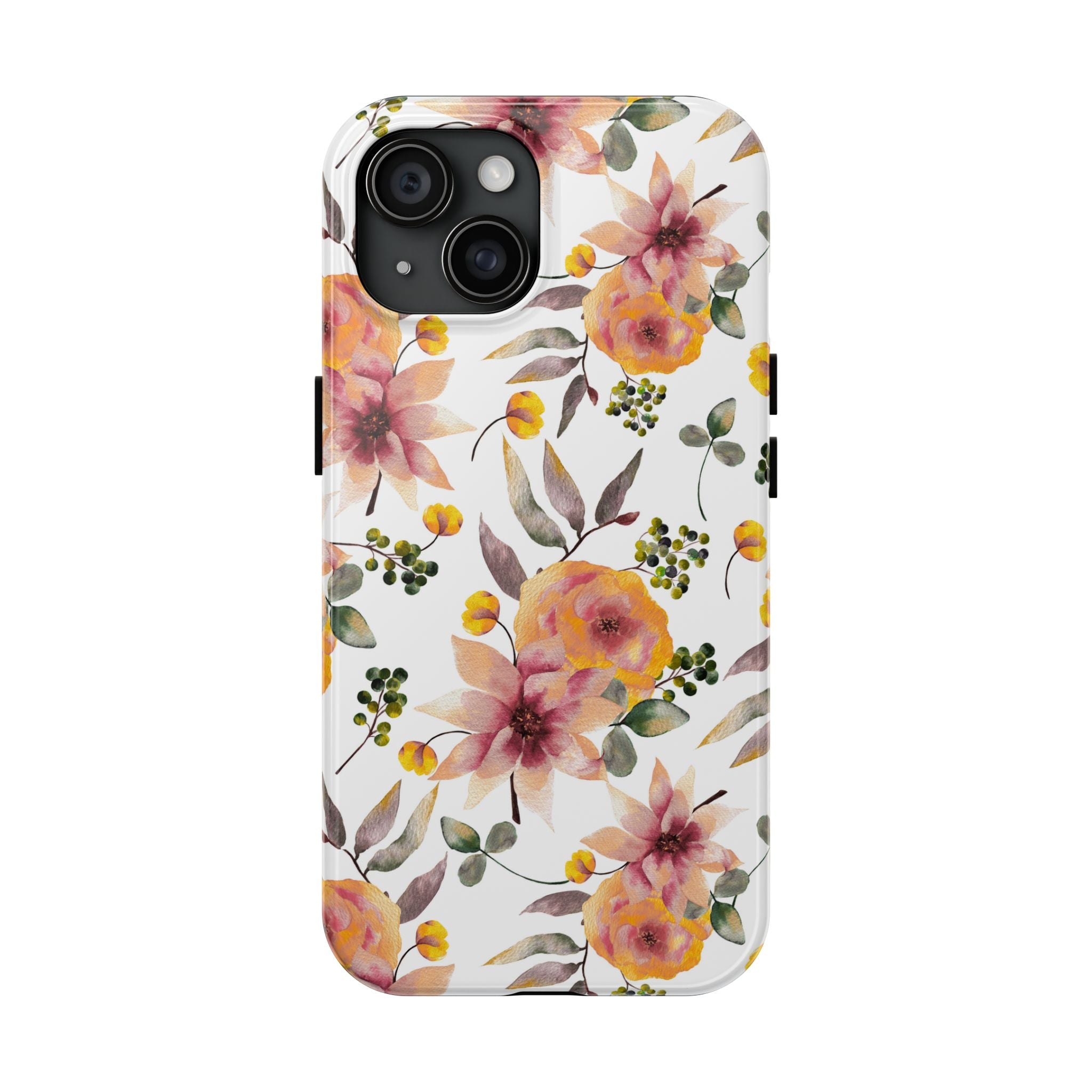 Painterly Bloom | Watercolor Autumn Floral Tough Phone Case