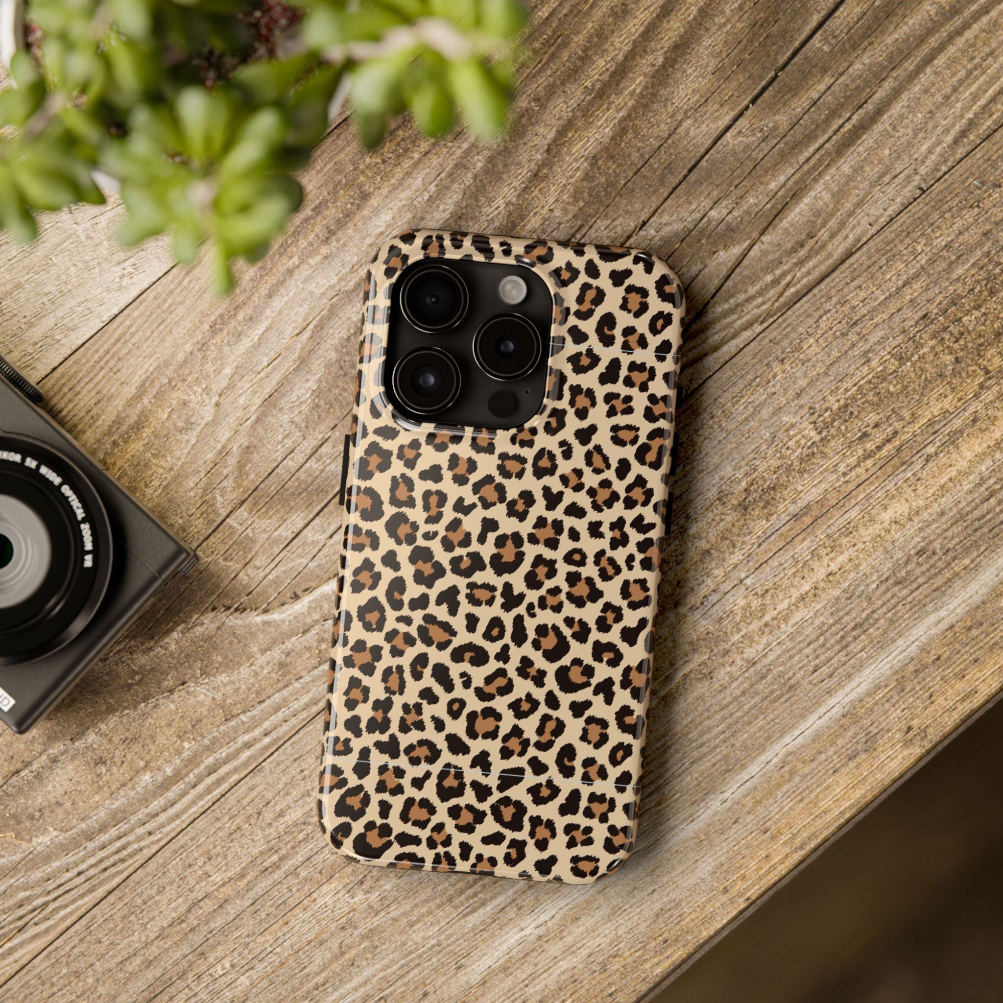 Leopard Hour | Neutral Leopard Print Tough Phone Case