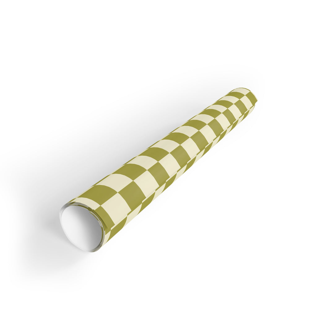 Olive Check | Wrapping Paper