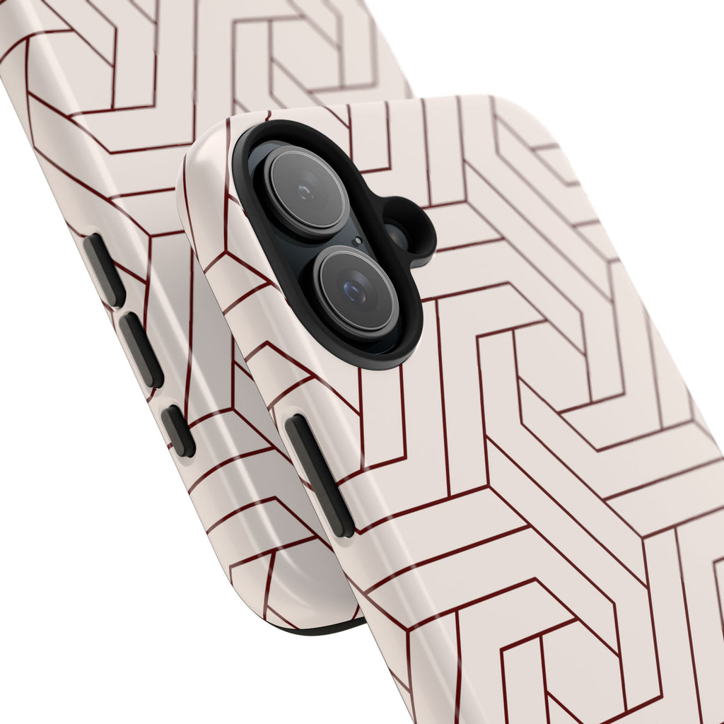 Rosewood Form | Blush Geometric Line Phone Case