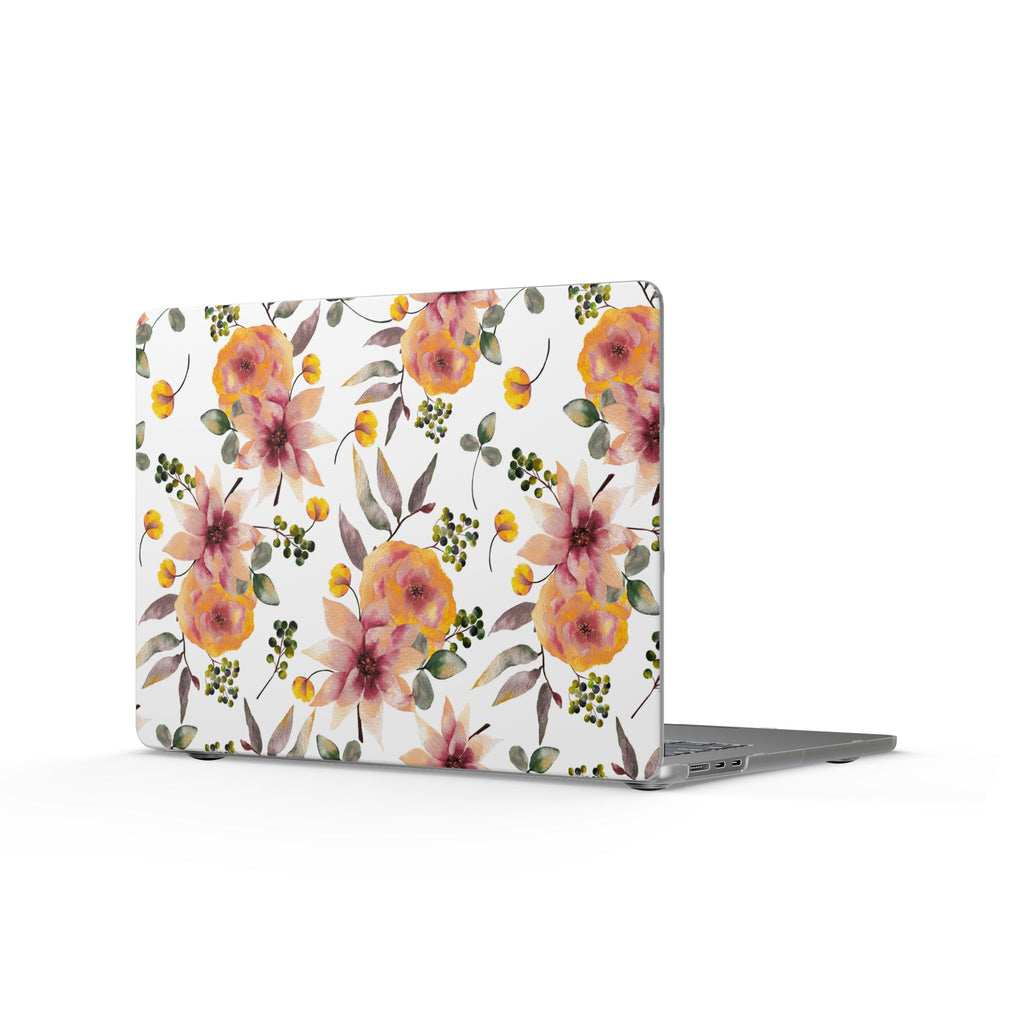Painterly Bloom | Watercolor Autumn Floral Laptop Sleeve