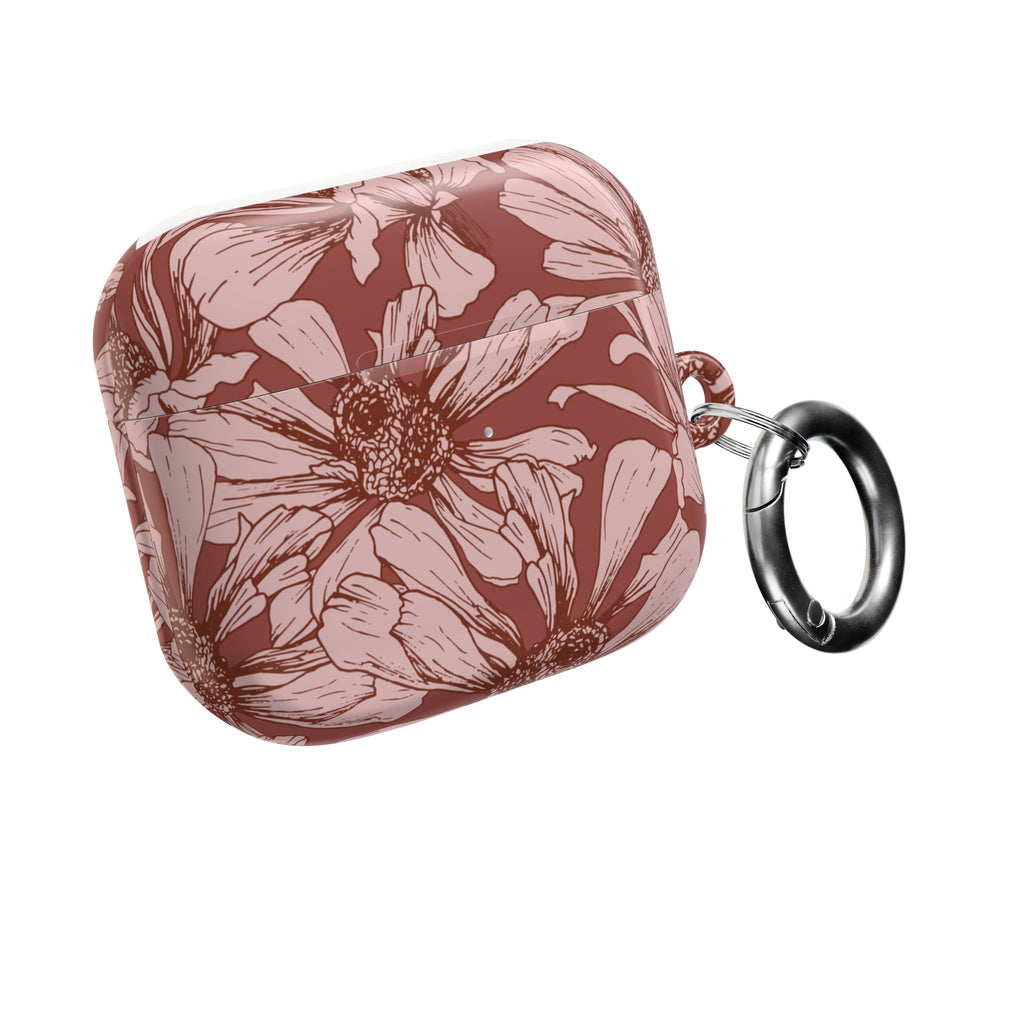 Pressed Bloom | Mocha Floral Sketch AirPods Case