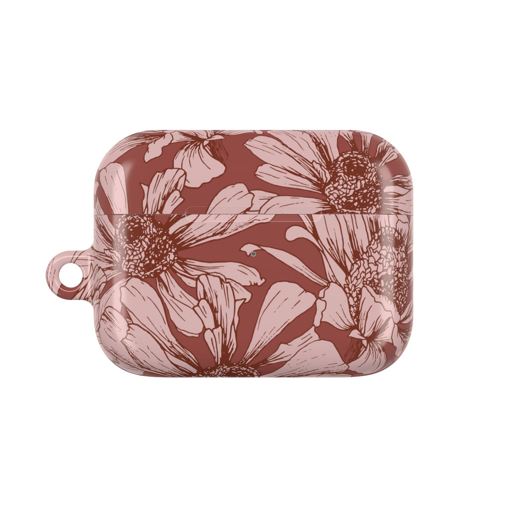 Pressed Bloom | Mocha Floral Sketch AirPods Case