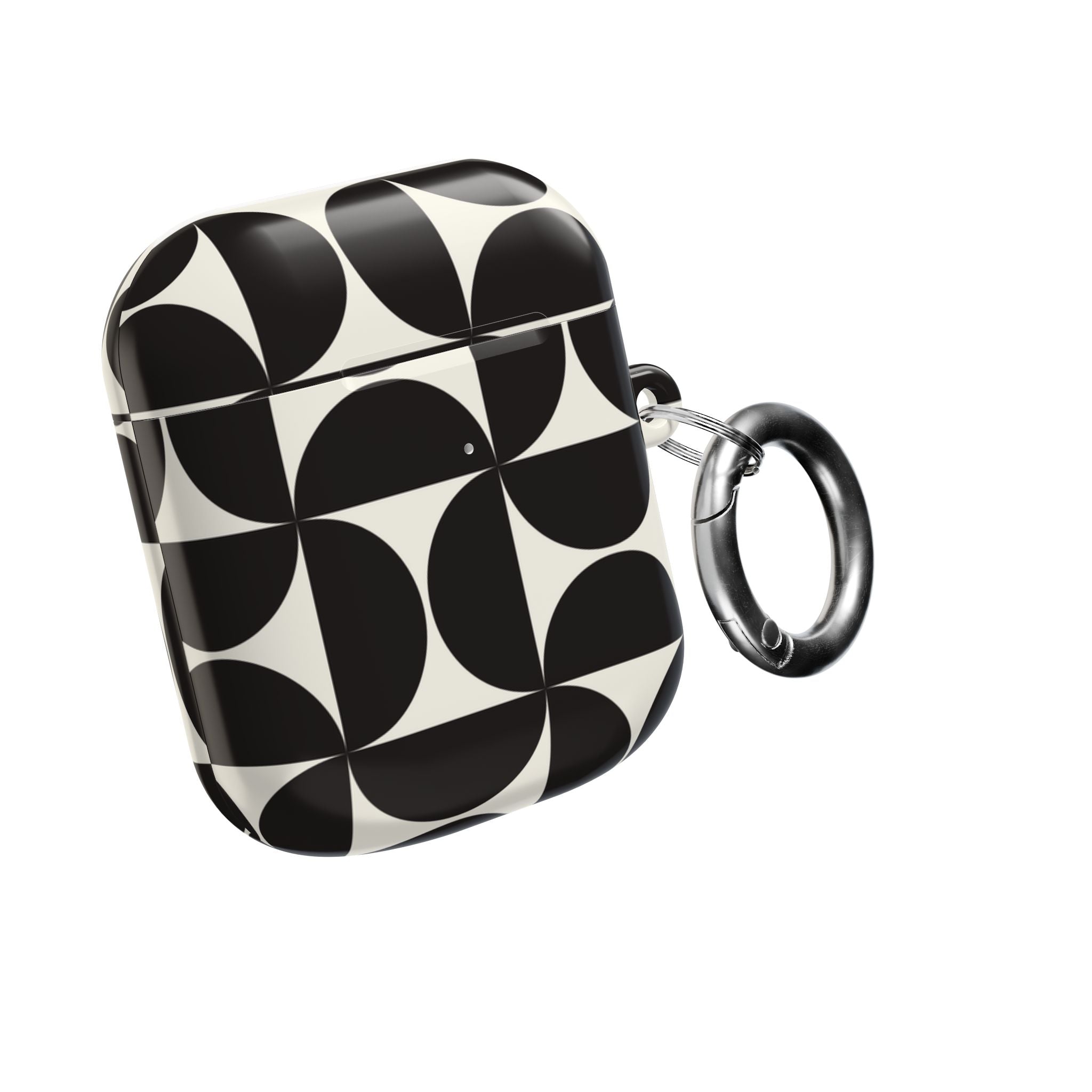 Noir Mod | Black Geometric Retro AirPods Case