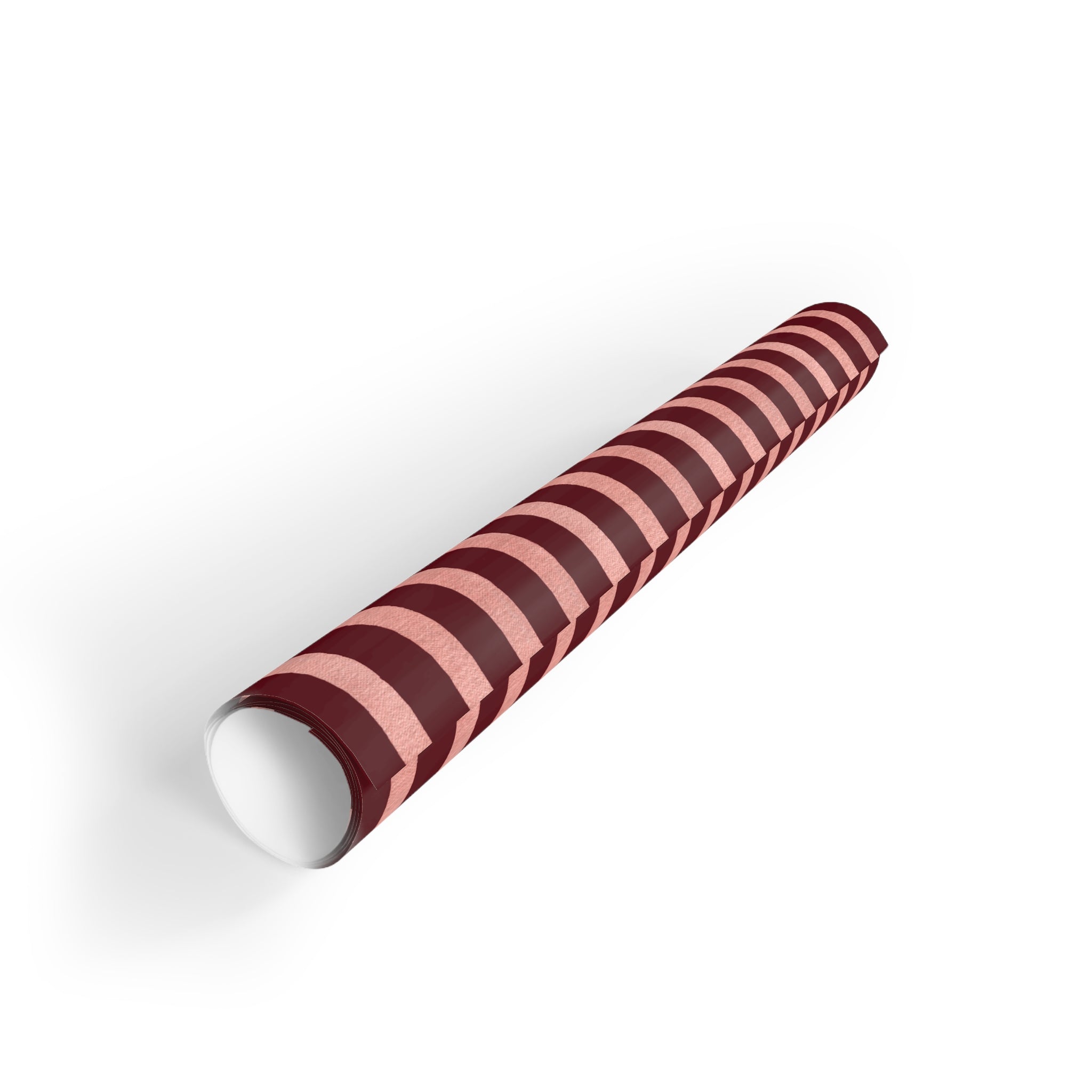 Blush Column | Burgundy & Soft Pink Stripe Wrapping Paper