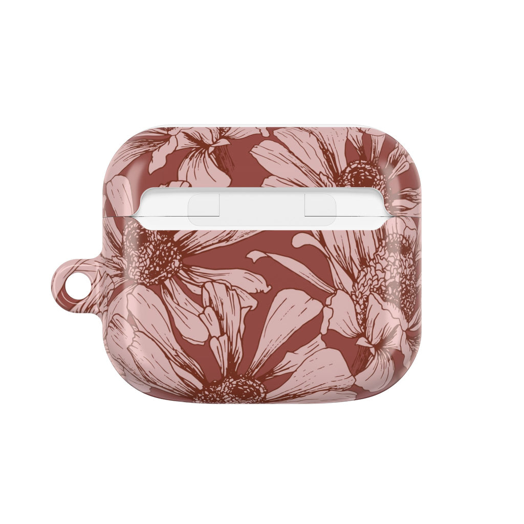 Pressed Bloom | Mocha Floral Sketch AirPods Case