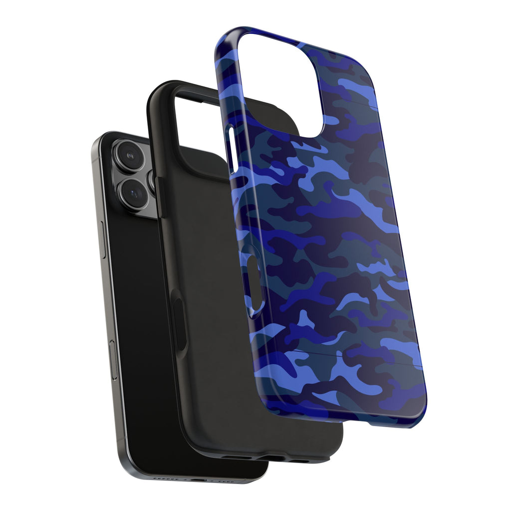 Maroon & Blush Striped Tough Phone Case — Durable Protective iPhone Cover