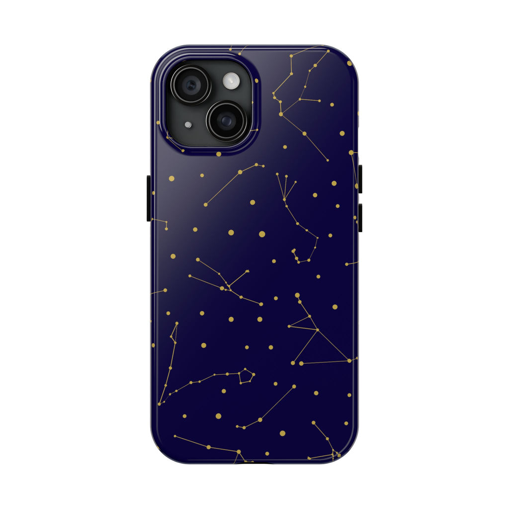 Maroon & Blush Striped Tough Phone Case — Durable Protective iPhone Cover