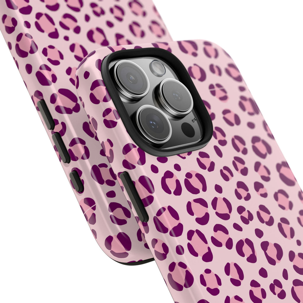 Rosé Wild | Pink Leopard Print Tough Phone Case