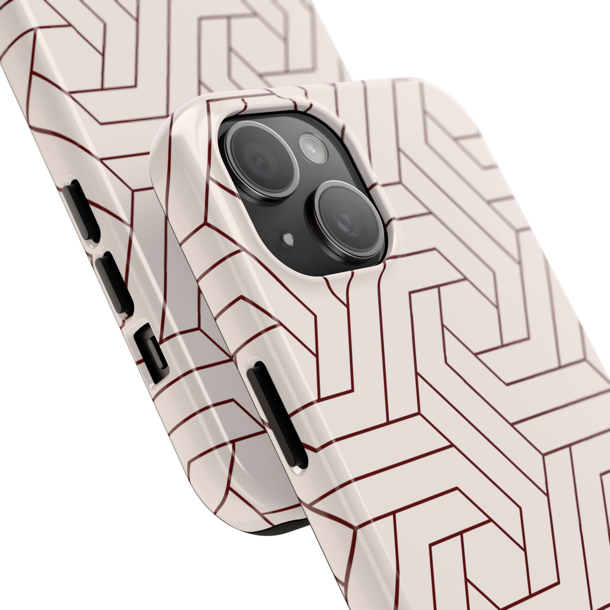 Rosewood Form | Blush Geometric Line Phone Case